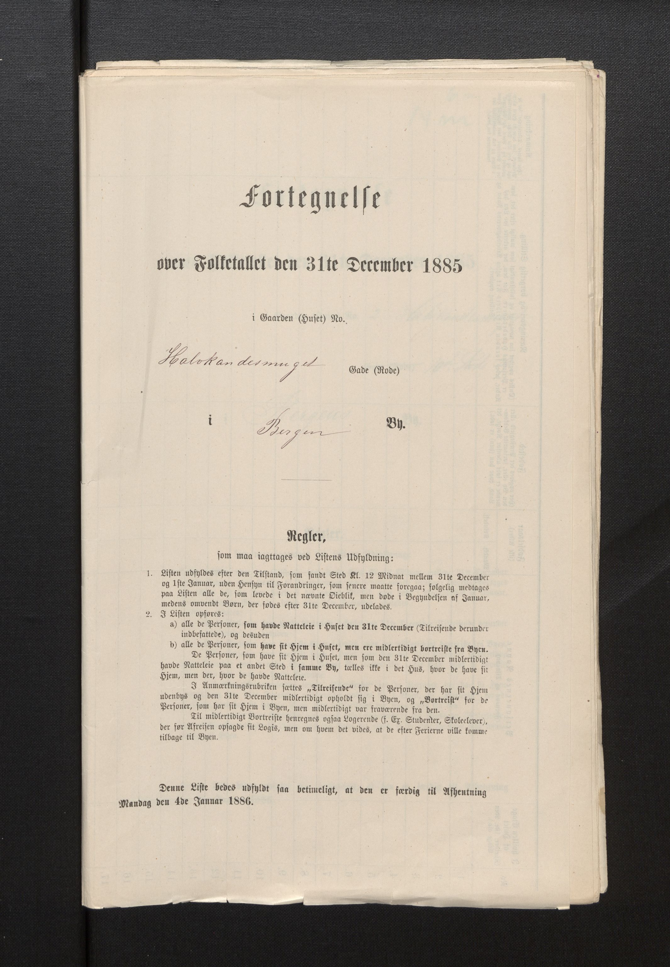 SAB, Folketelling 1885 for 1301 Bergen kjøpstad, 1885, s. 1840