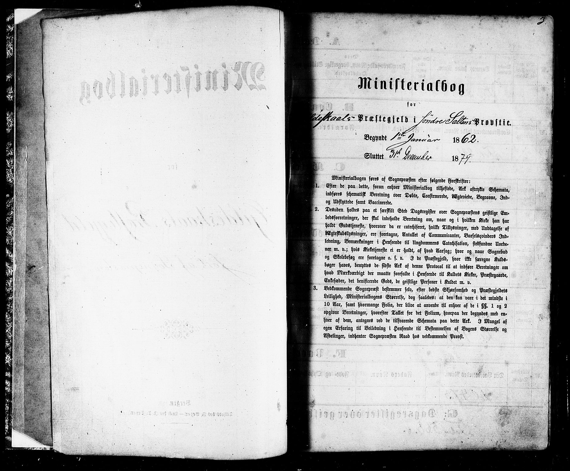 Ministerialprotokoller, klokkerbøker og fødselsregistre - Nordland, SAT/A-1459/805/L0098: Ministerialbok nr. 805A05, 1862-1879, s. 3