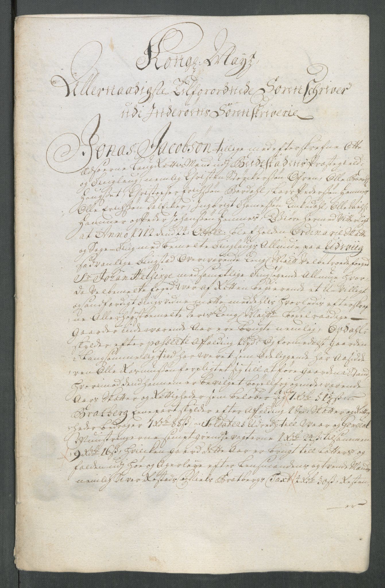 Rentekammeret inntil 1814, Reviderte regnskaper, Fogderegnskap, RA/EA-4092/R63/L4320: Fogderegnskap Inderøy, 1712, s. 347
