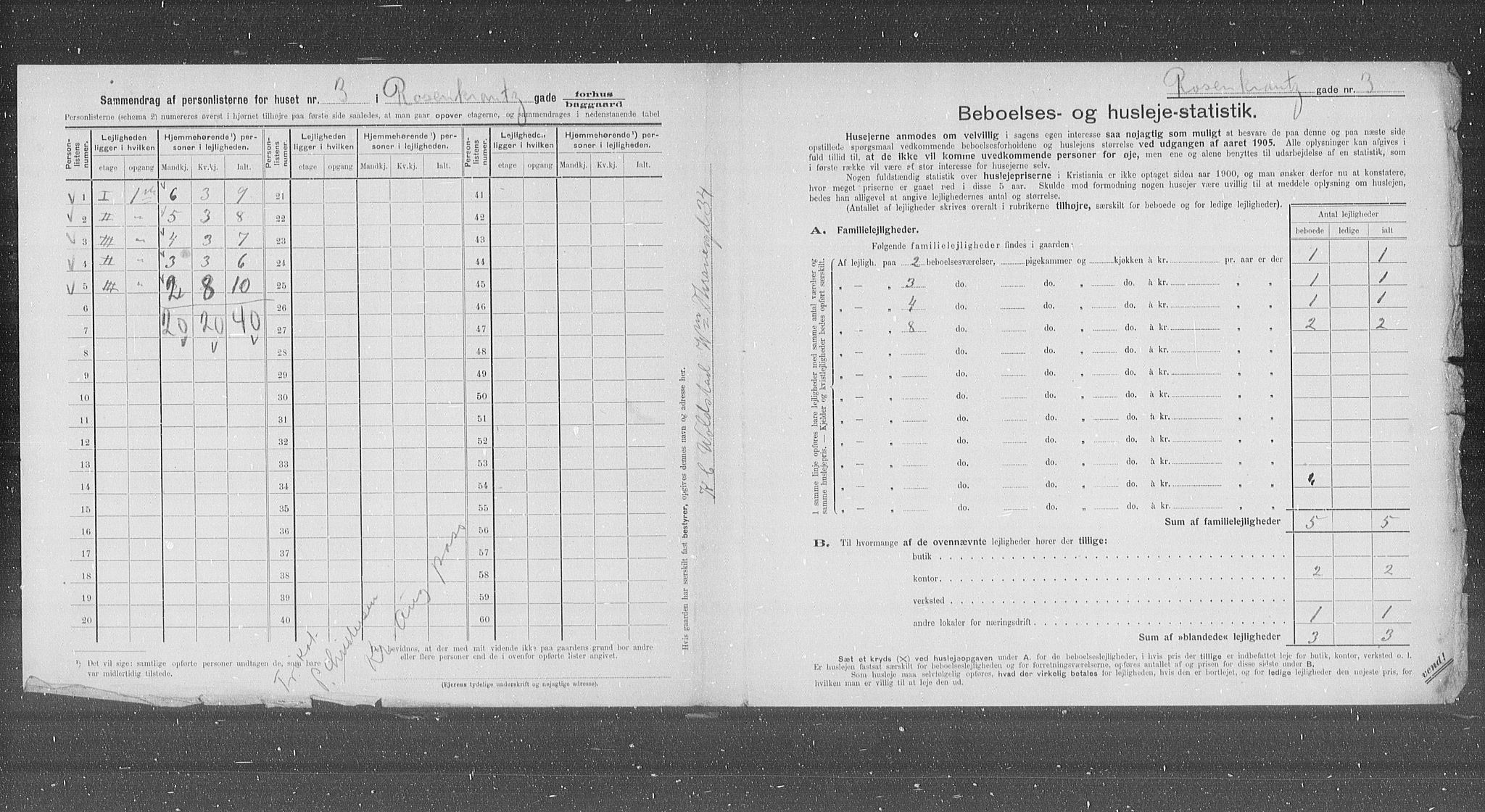 OBA, Kommunal folketelling 31.12.1905 for Kristiania kjøpstad, 1905, s. 44124