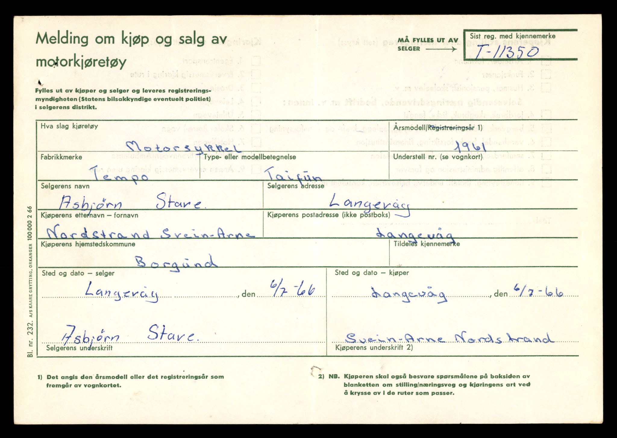 Møre og Romsdal vegkontor - Ålesund trafikkstasjon, SAT/A-4099/F/Fe/L0028: Registreringskort for kjøretøy T 11290 - T 11429, 1927-1998, s. 1271