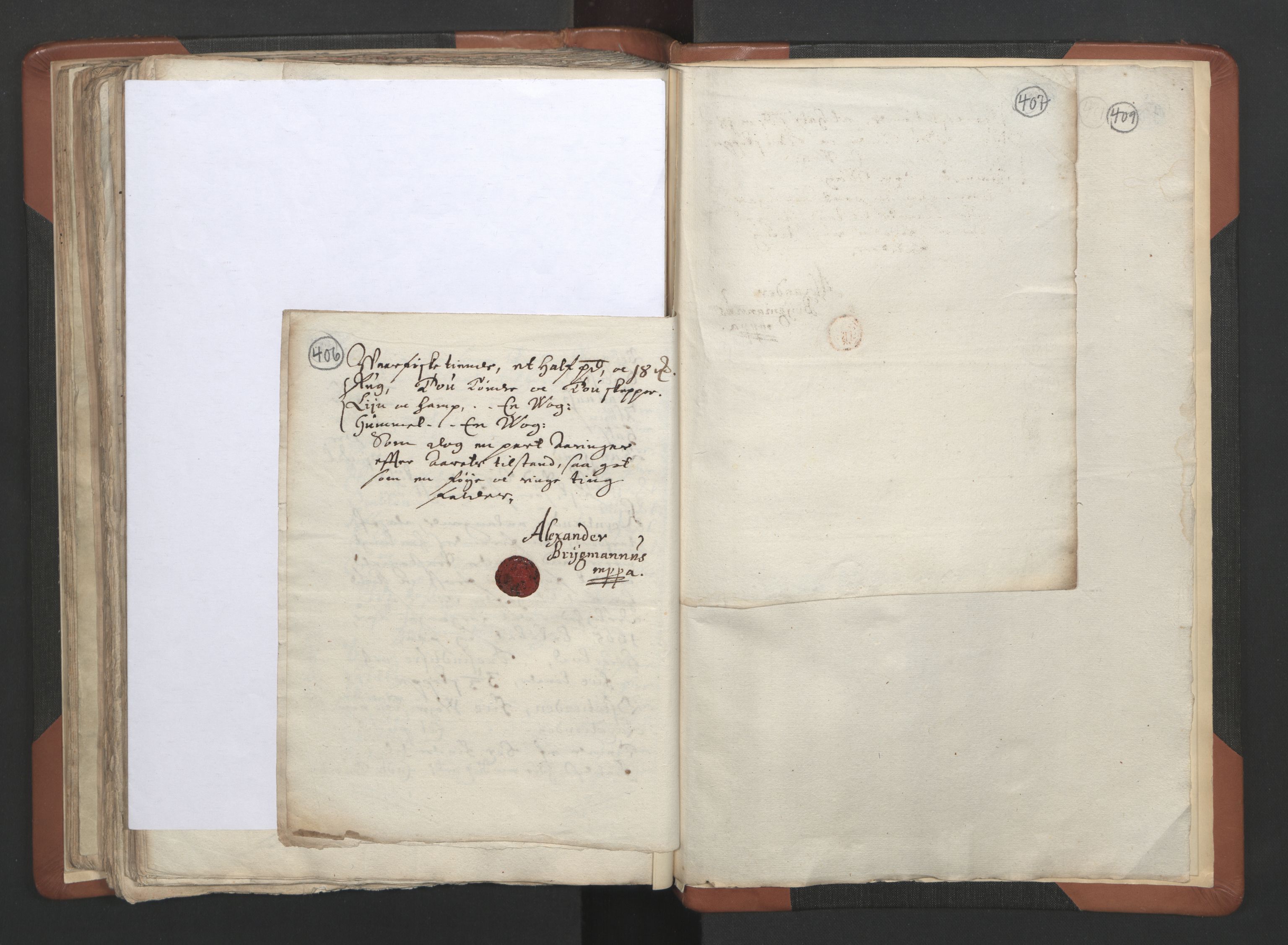 RA, Sogneprestenes manntall 1664-1666, nr. 34: Namdal prosti, 1664-1666, s. 406-407