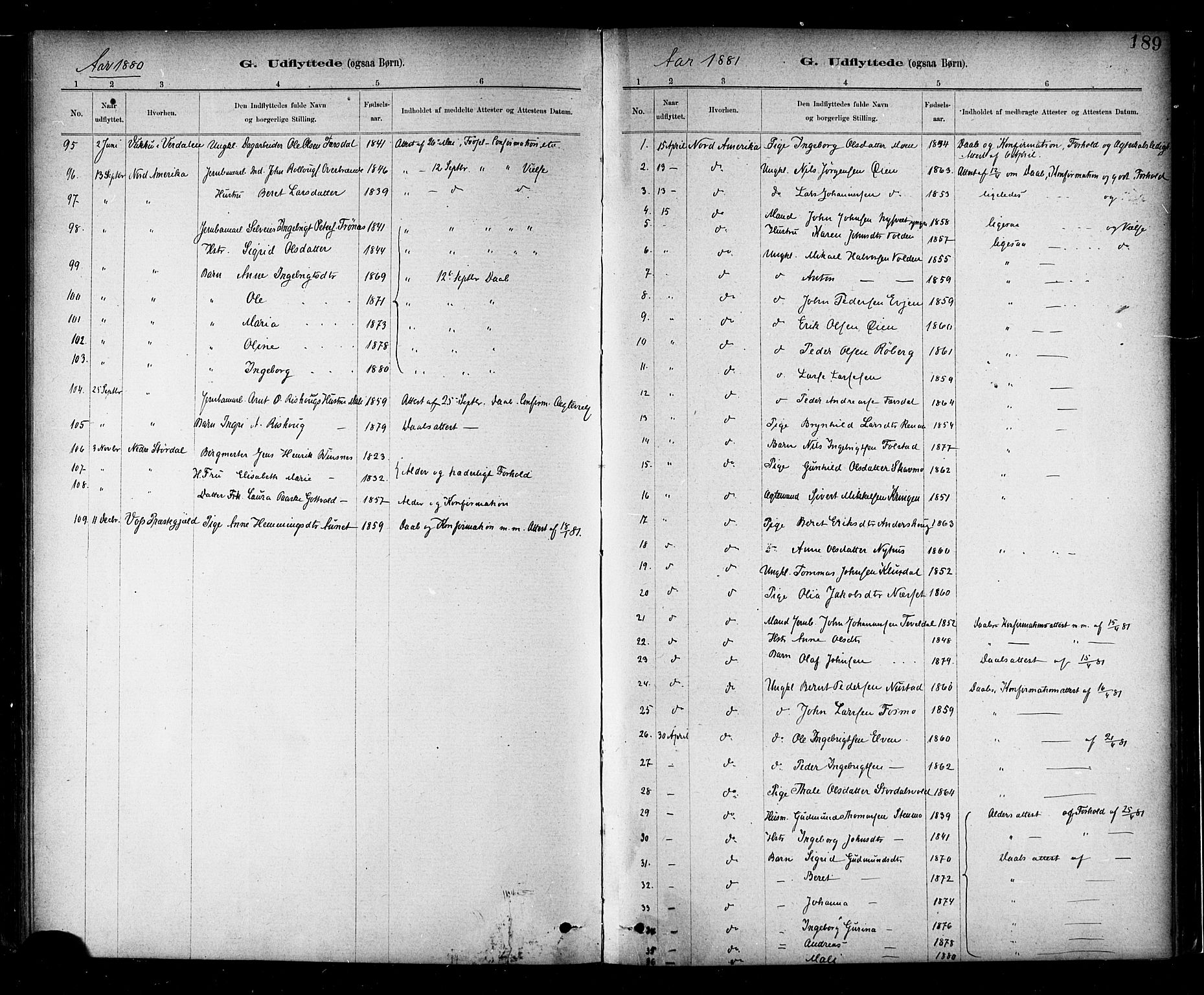 Ministerialprotokoller, klokkerbøker og fødselsregistre - Nord-Trøndelag, SAT/A-1458/706/L0047: Ministerialbok nr. 706A03, 1878-1892, s. 189