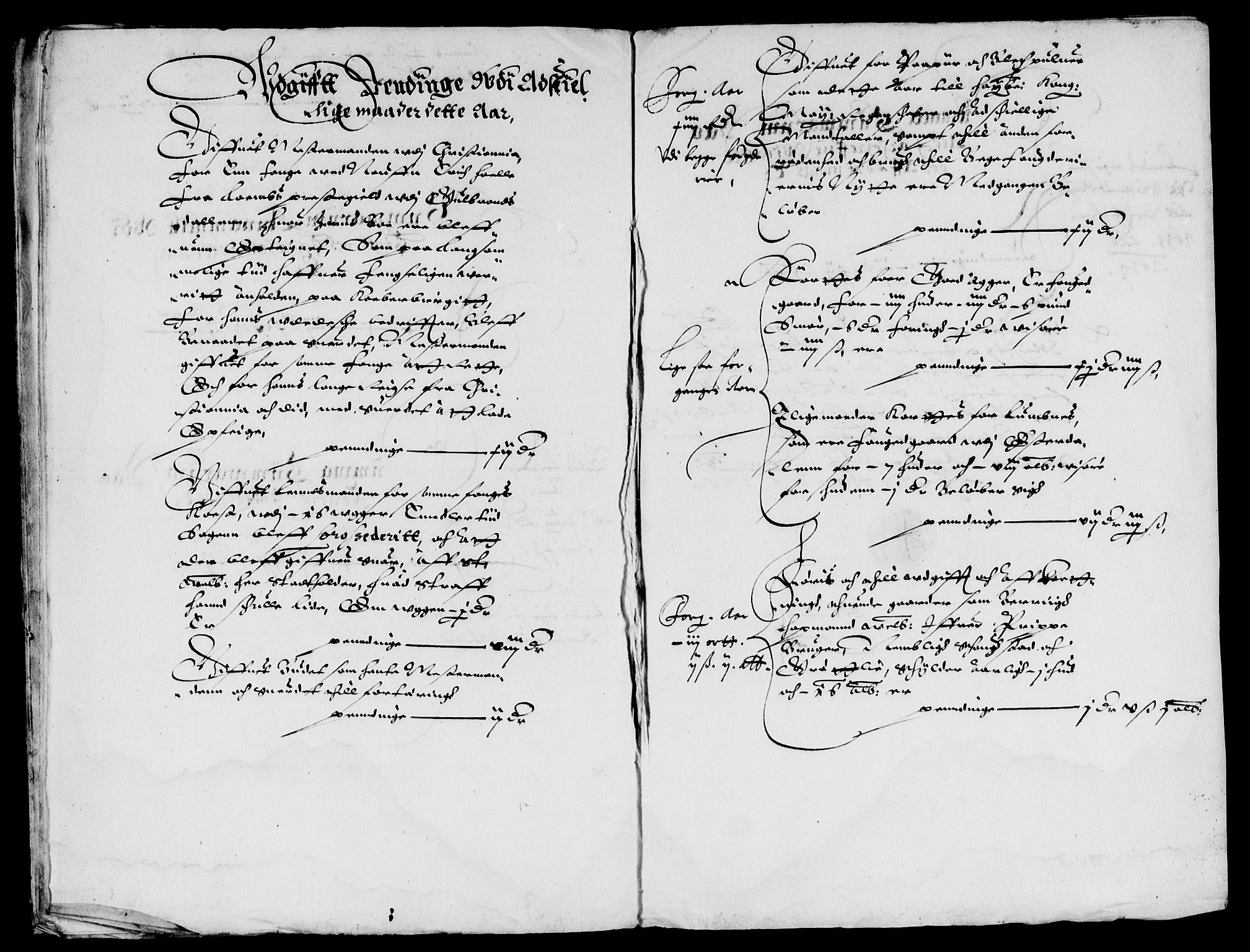 Rentekammeret inntil 1814, Reviderte regnskaper, Lensregnskaper, AV/RA-EA-5023/R/Rb/Rba/L0138: Akershus len, 1632-1639