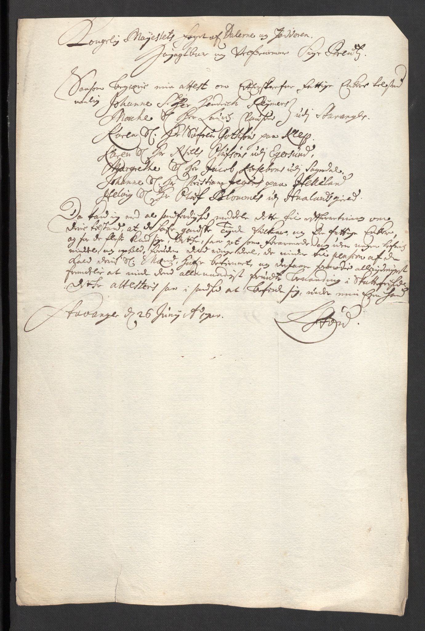 Rentekammeret inntil 1814, Reviderte regnskaper, Fogderegnskap, AV/RA-EA-4092/R46/L2730: Fogderegnskap Jæren og Dalane, 1699, s. 24