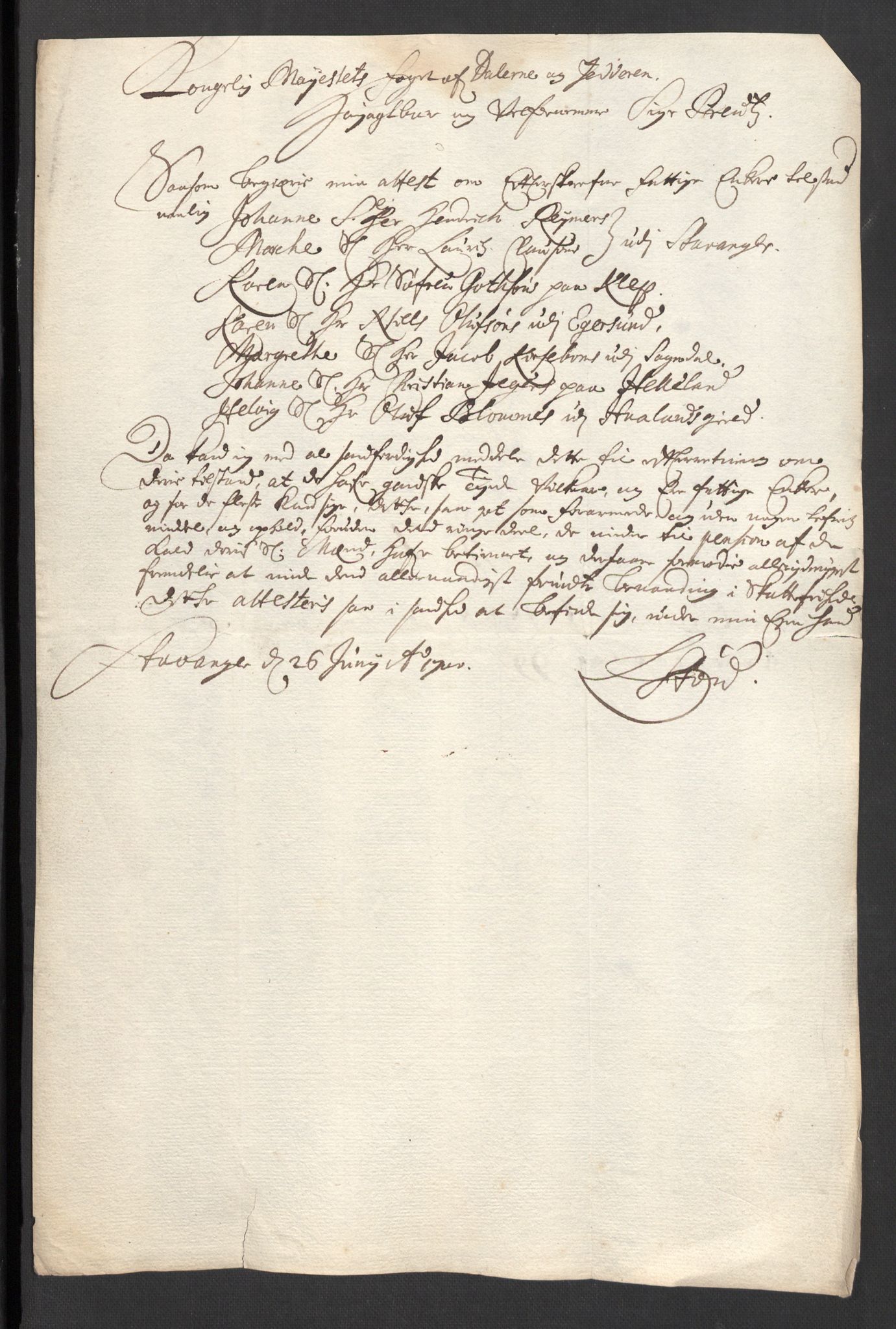 Rentekammeret inntil 1814, Reviderte regnskaper, Fogderegnskap, RA/EA-4092/R46/L2730: Fogderegnskap Jæren og Dalane, 1699, s. 24