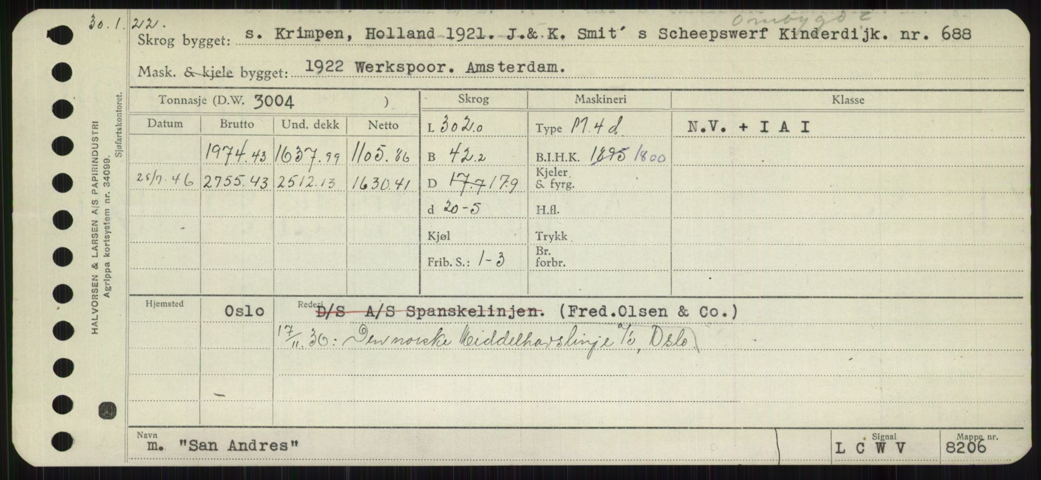 Sjøfartsdirektoratet med forløpere, Skipsmålingen, AV/RA-S-1627/H/Hb/L0004: Fartøy, O-S, s. 277