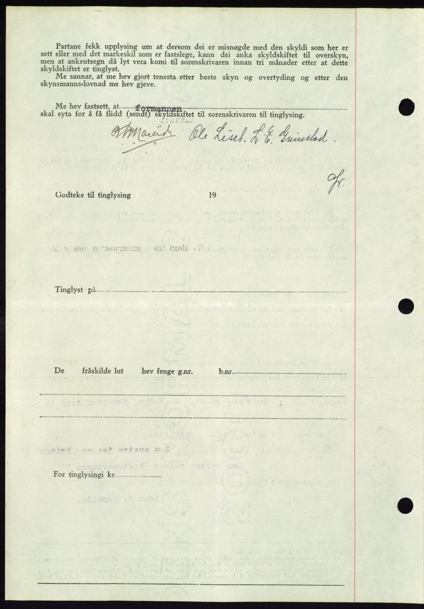 Søre Sunnmøre sorenskriveri, AV/SAT-A-4122/1/2/2C/L0068: Pantebok nr. 62, 1939-1939, Dagboknr: 1010/1939