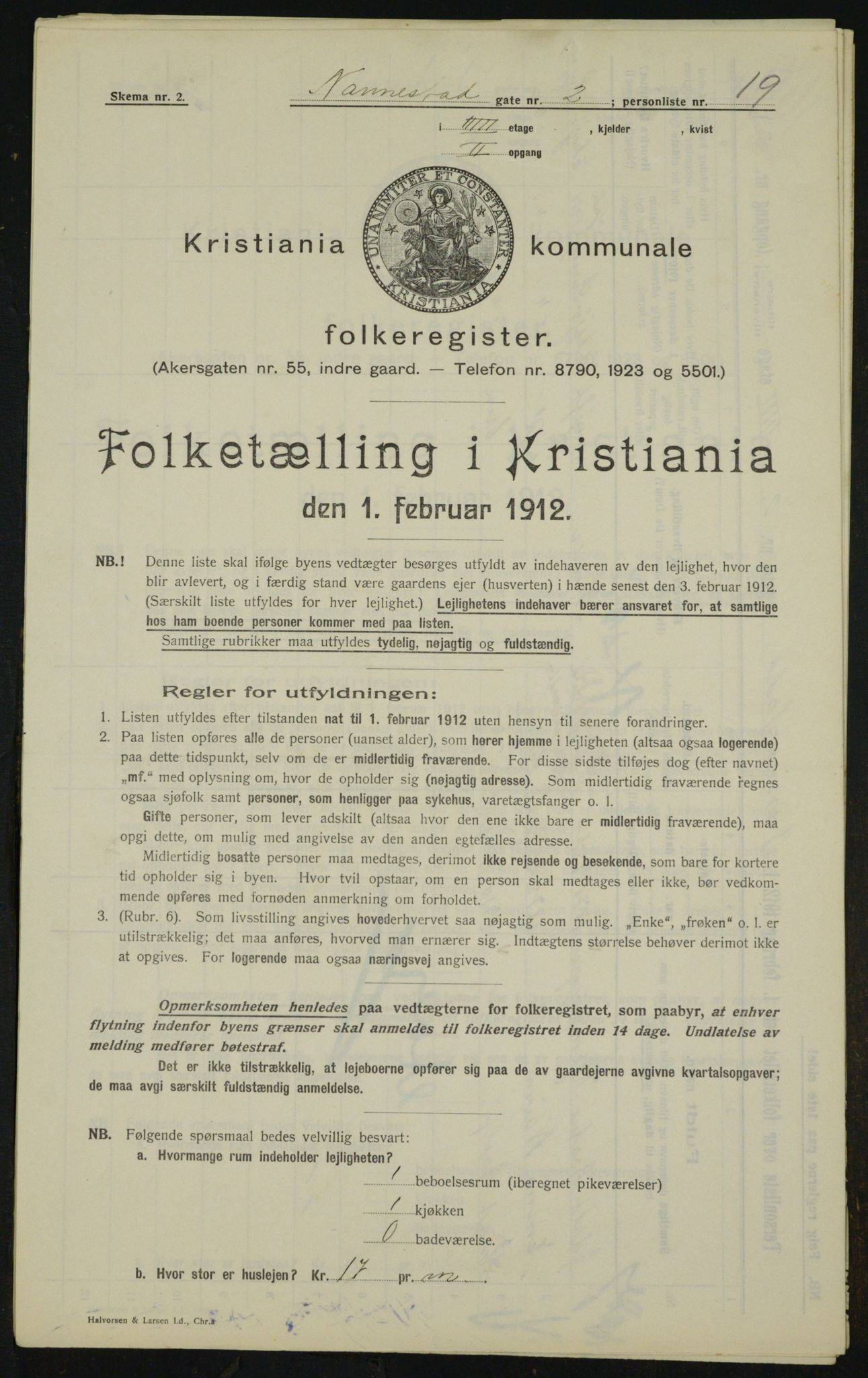 OBA, Kommunal folketelling 1.2.1912 for Kristiania, 1912, s. 69621