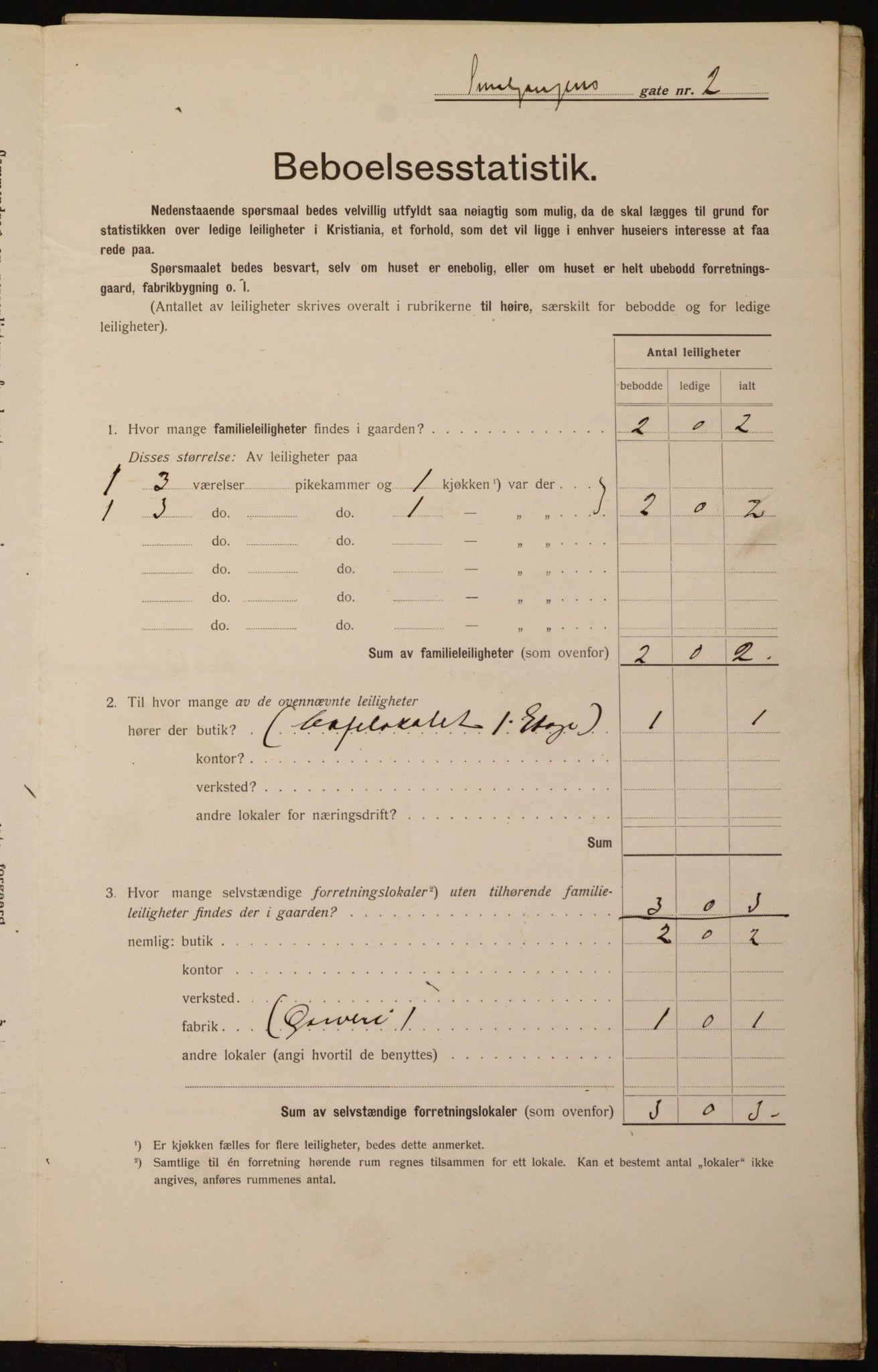 OBA, Kommunal folketelling 1.2.1912 for Kristiania, 1912, s. 97264