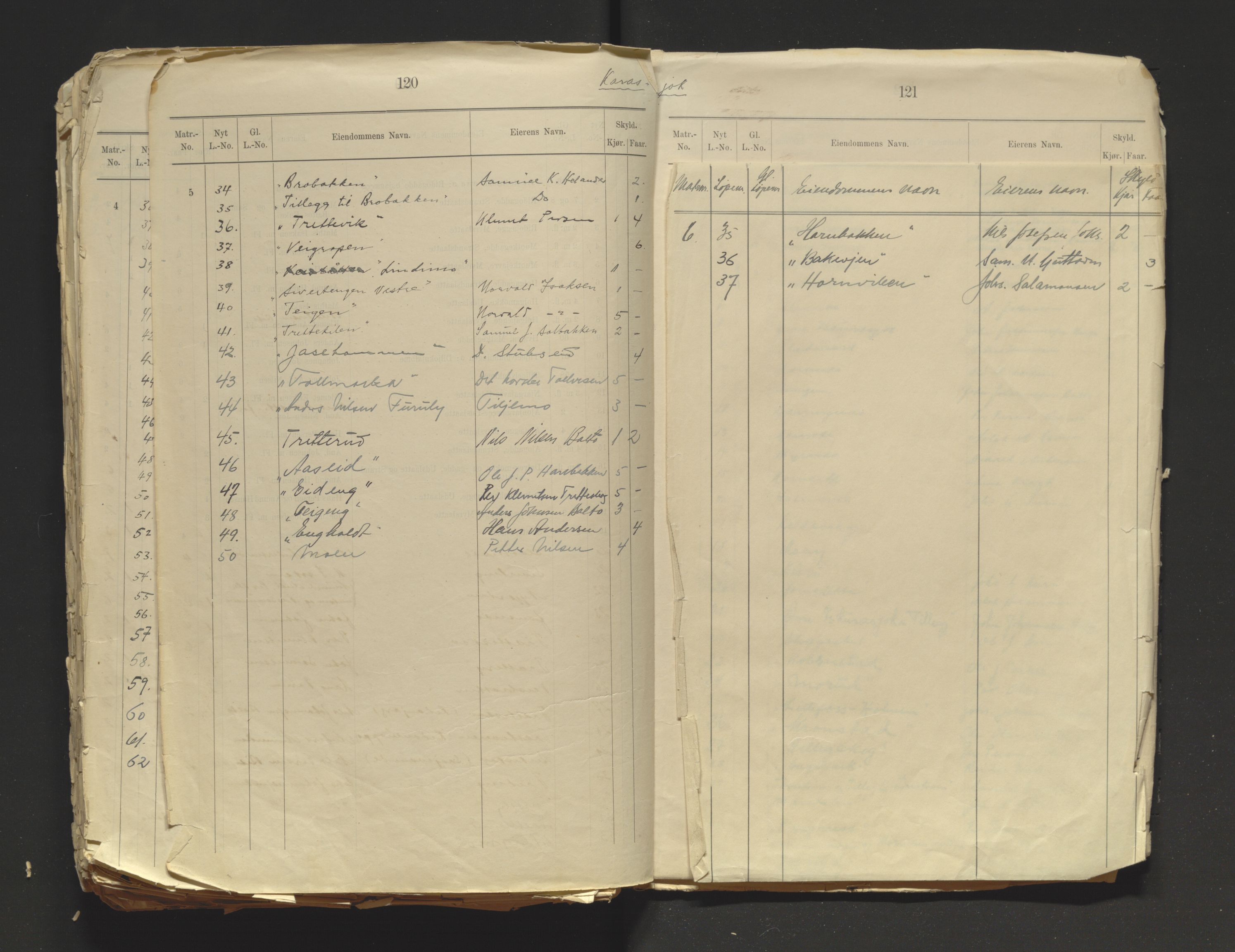 Tana fogderi/sorenskriveri, AV/SATØ-S-0058/I/Ip/L0254/0001: -- / Annet om tinglysing. Matrikkel, Tana sorenskriveri., 1884, s. 120