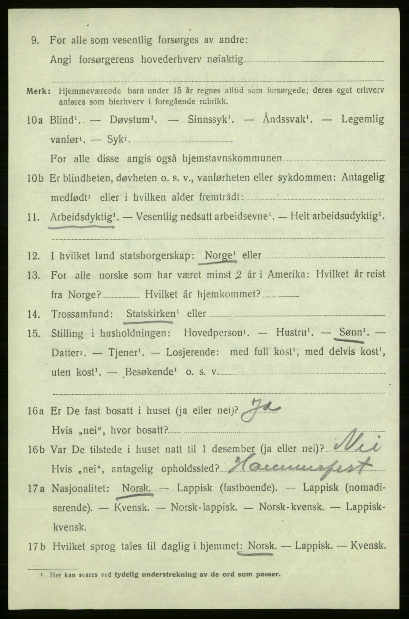 SATØ, Folketelling 1920 for 2018 Måsøy herred, 1920, s. 2231