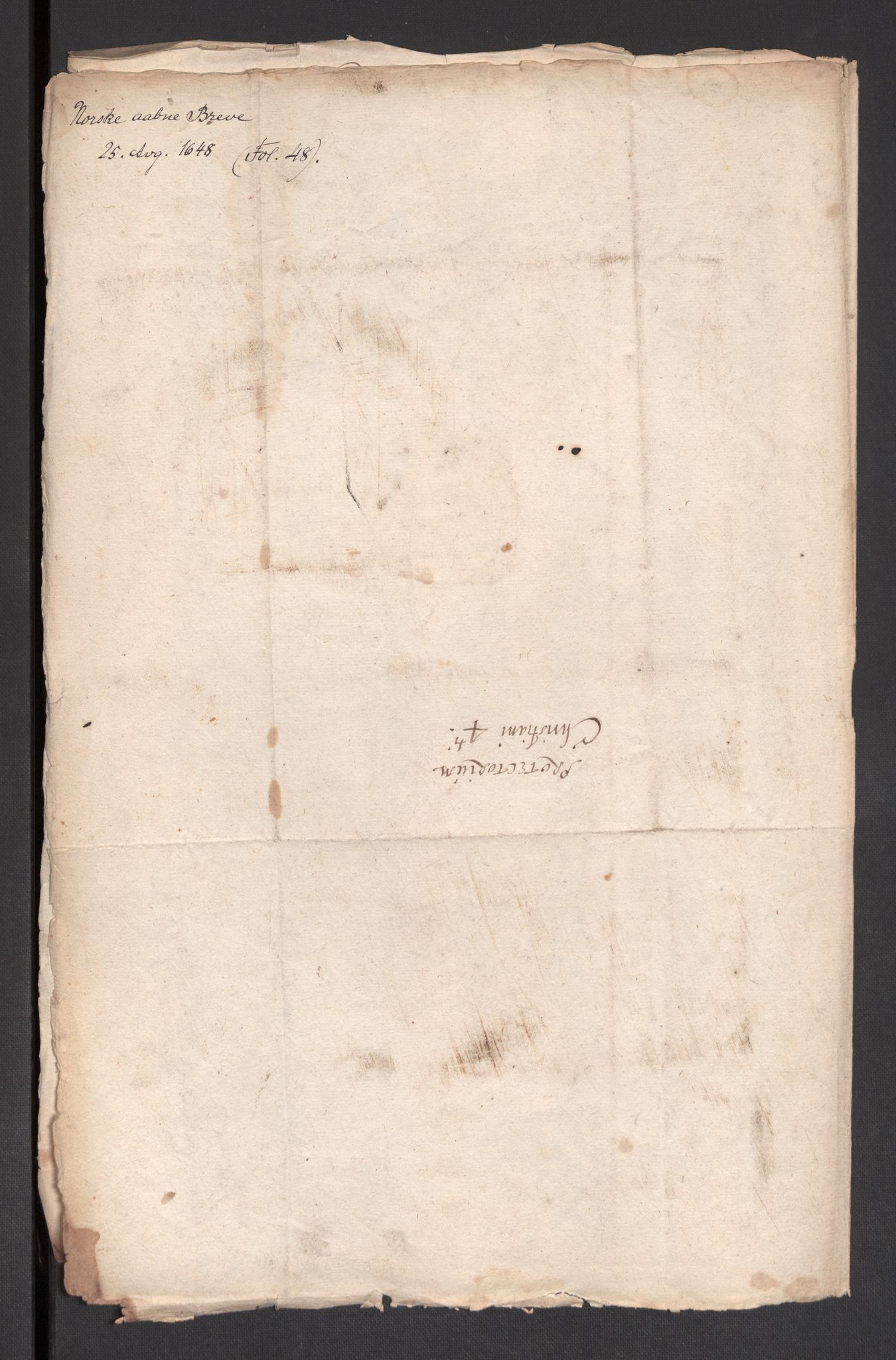 Danske Kanselli 1572-1799, AV/RA-EA-3023/F/Fc/Fcc/Fcca/L0012: Norske innlegg 1572-1799, 1648-1649, s. 82