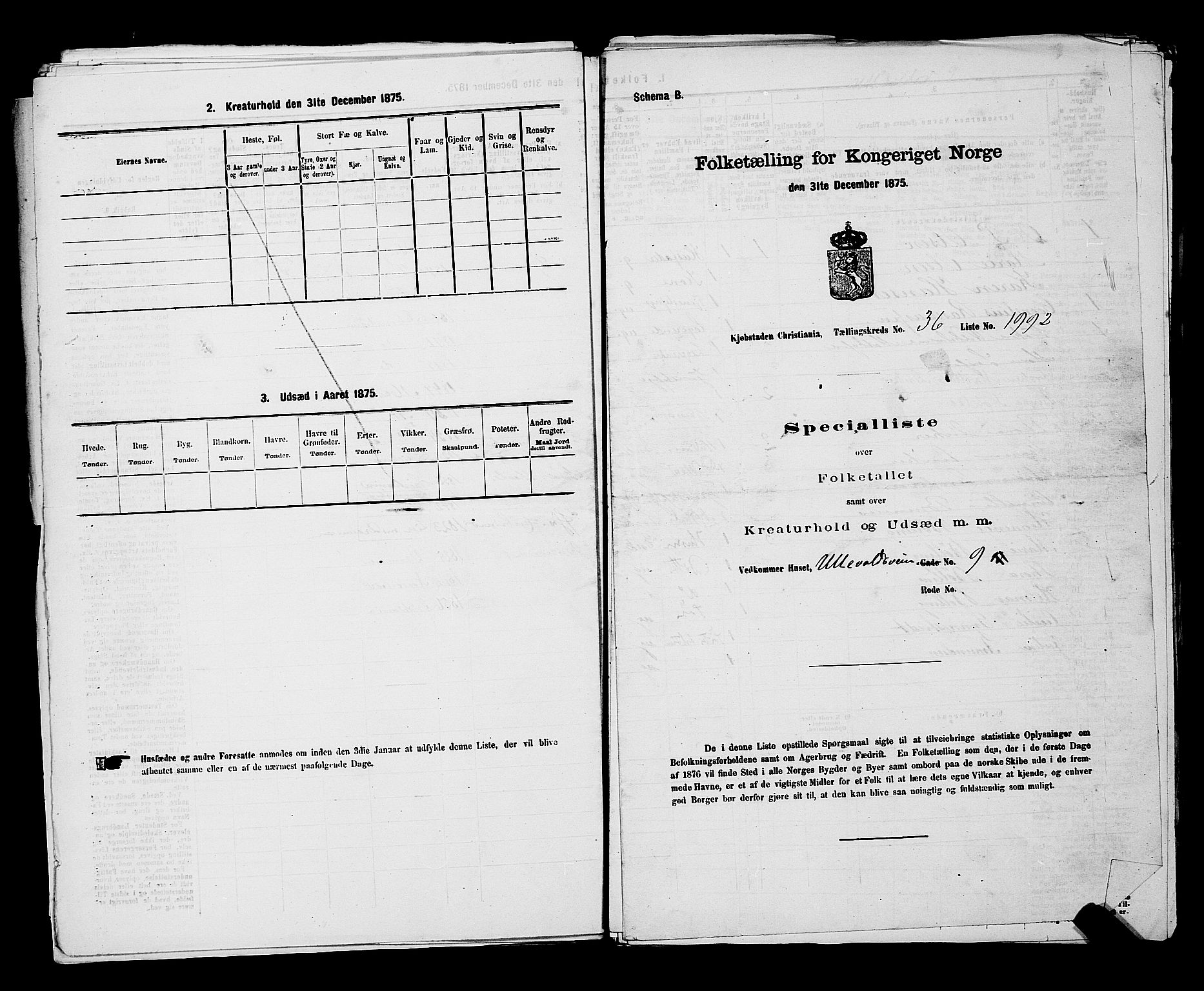 RA, Folketelling 1875 for 0301 Kristiania kjøpstad, 1875, s. 5732