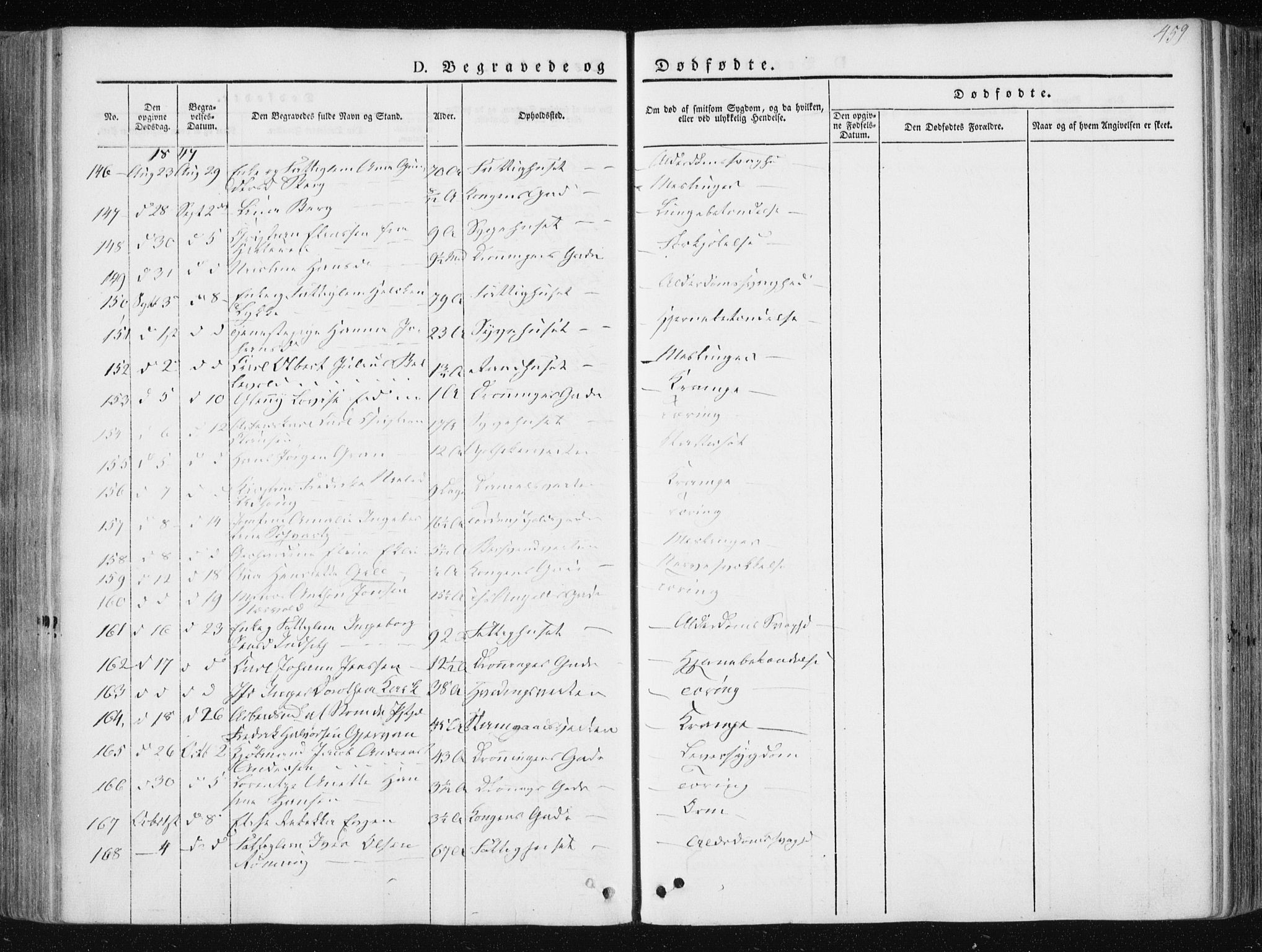 Ministerialprotokoller, klokkerbøker og fødselsregistre - Sør-Trøndelag, SAT/A-1456/601/L0049: Ministerialbok nr. 601A17, 1839-1847, s. 459