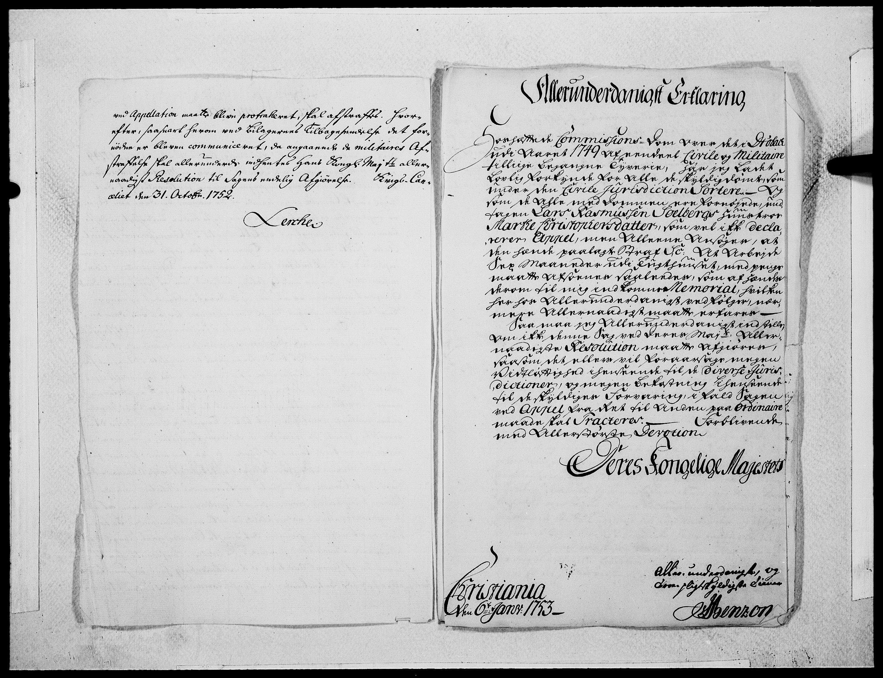 Danske Kanselli 1572-1799, AV/RA-EA-3023/F/Fc/Fcc/Fcca/L0163: Norske innlegg 1572-1799, 1753, s. 86