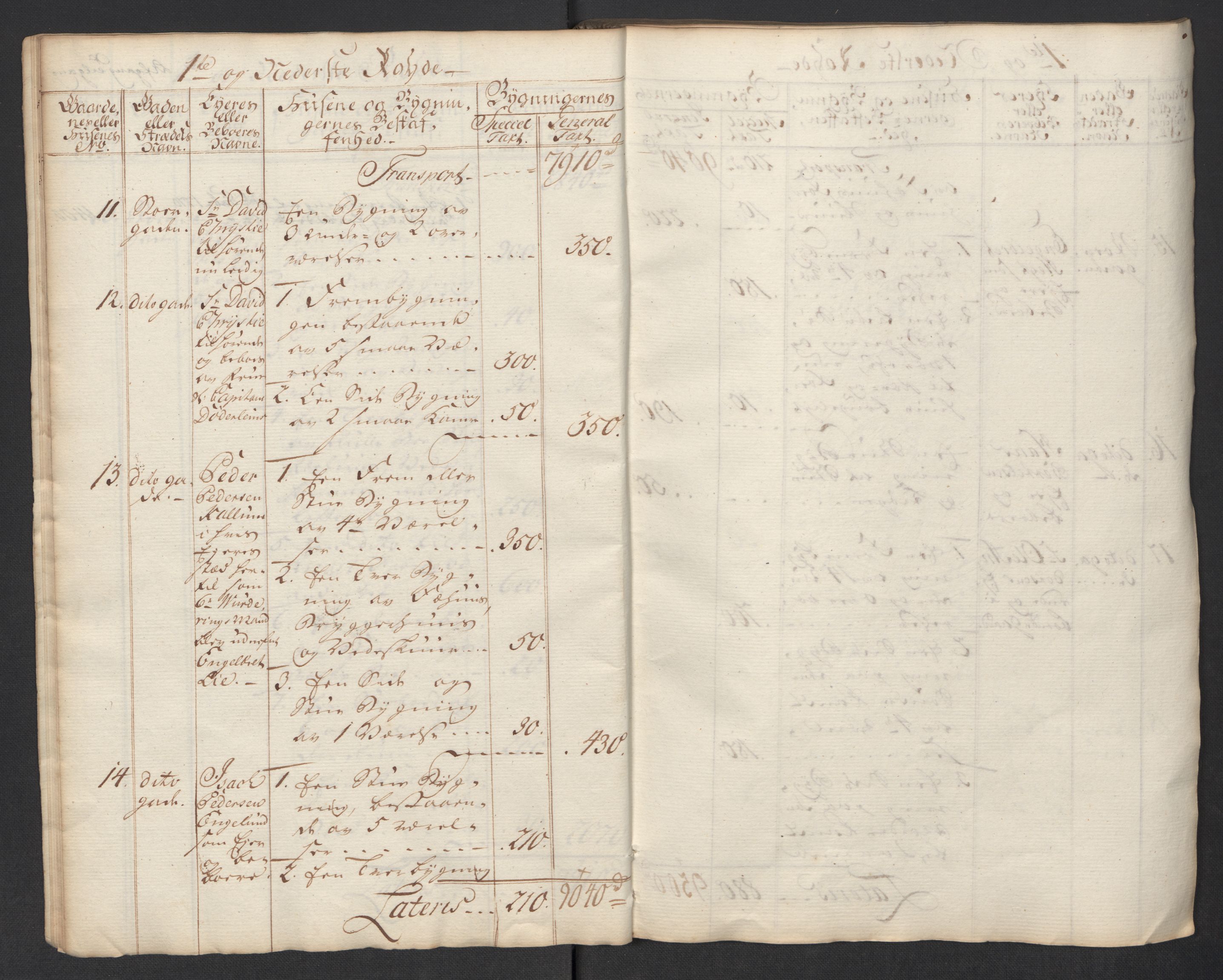 Kommersekollegiet, Brannforsikringskontoret 1767-1814, AV/RA-EA-5458/F/Fa/L0040/0002: Moss / Branntakstprotokoll, 1767, s. 12