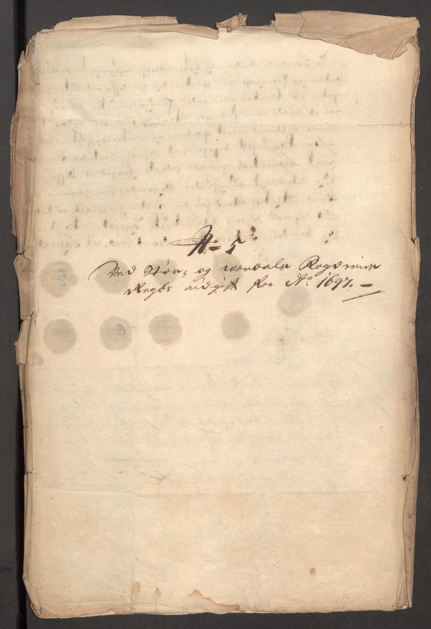 Rentekammeret inntil 1814, Reviderte regnskaper, Fogderegnskap, RA/EA-4092/R62/L4189: Fogderegnskap Stjørdal og Verdal, 1697, s. 168