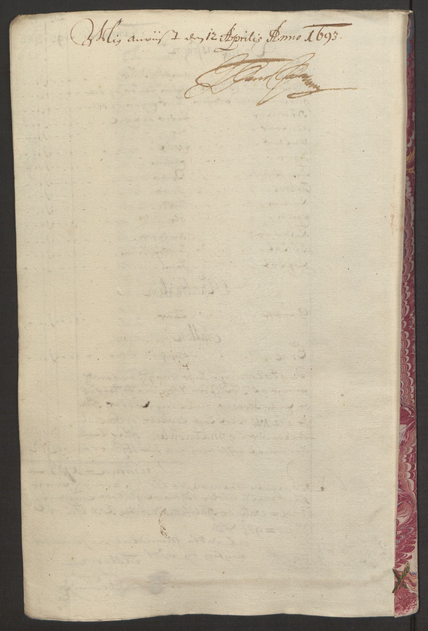 Rentekammeret inntil 1814, Reviderte regnskaper, Fogderegnskap, AV/RA-EA-4092/R59/L3942: Fogderegnskap Gauldal, 1692, s. 185