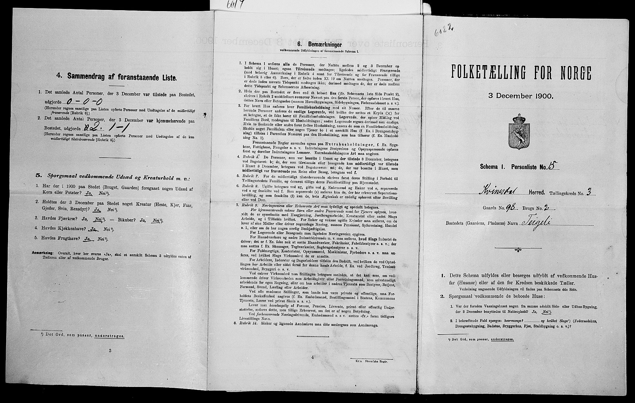 SAK, Folketelling 1900 for 1037 Liknes herred, 1900, s. 439