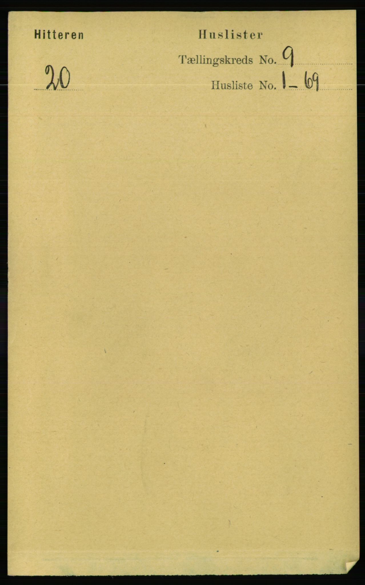 RA, Folketelling 1891 for 1617 Hitra herred, 1891, s. 1677