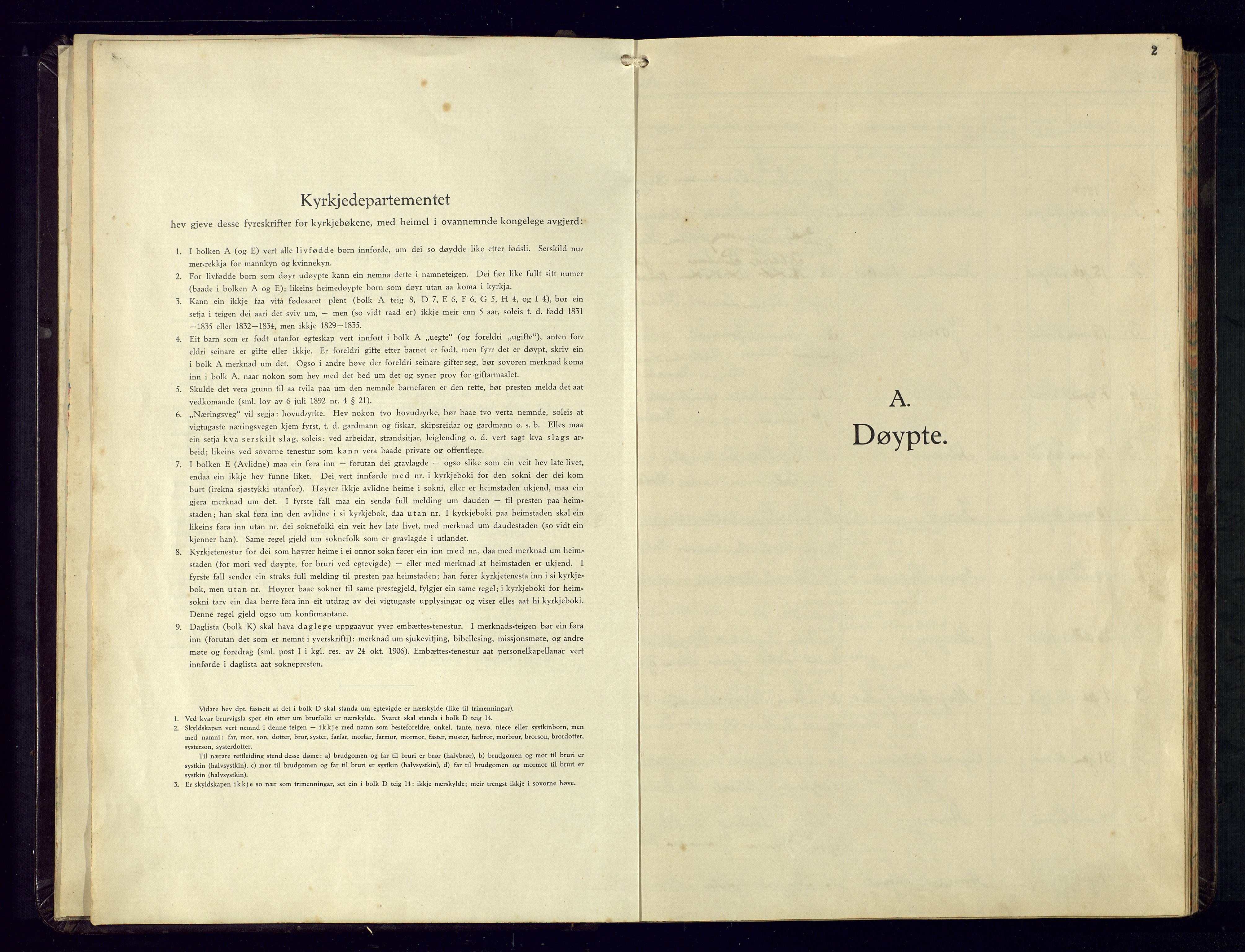 Hægebostad sokneprestkontor, AV/SAK-1111-0024/F/Fb/Fbb/L0004: Klokkerbok nr. B-4, 1938-1976, s. 2