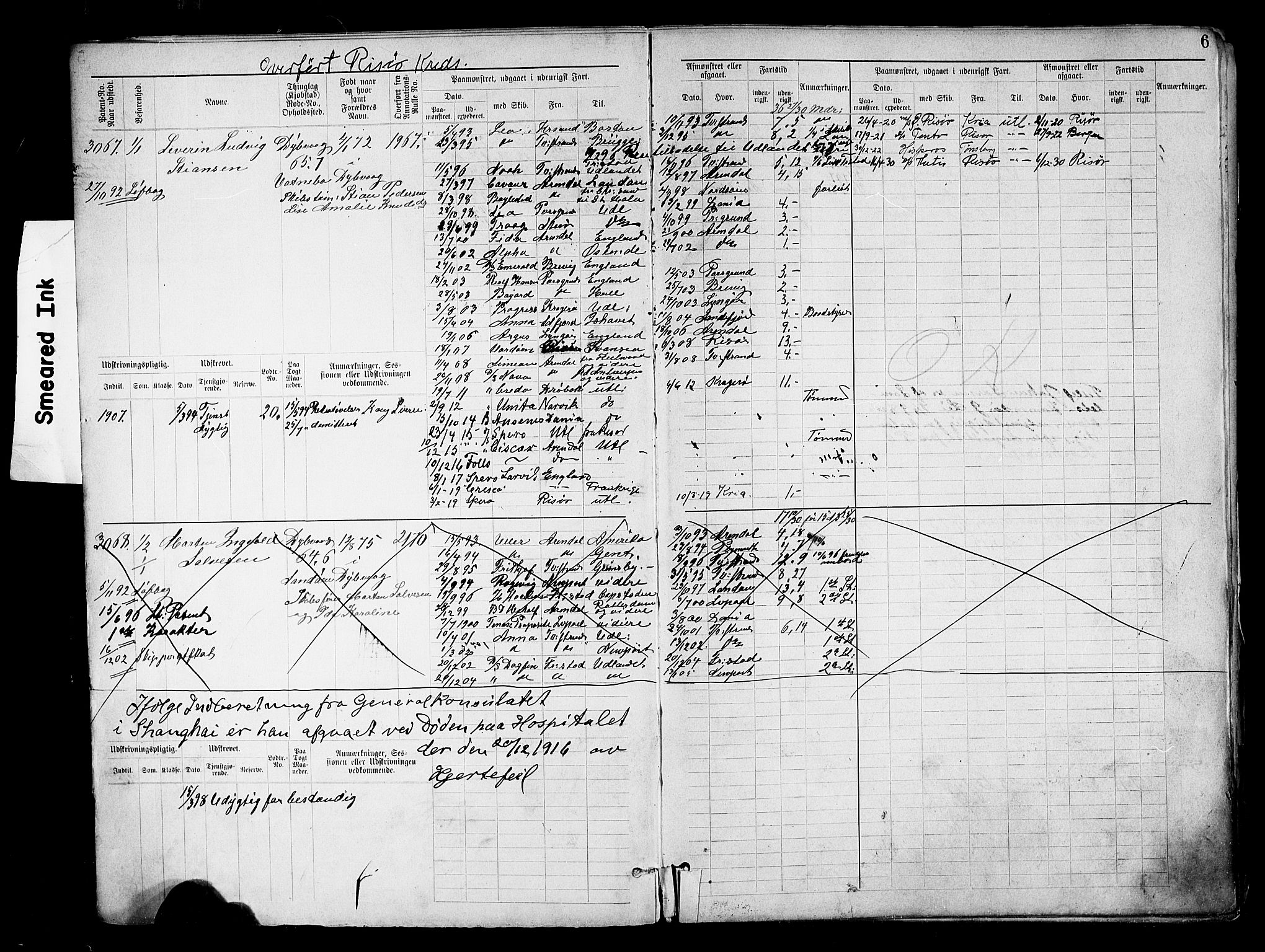 Tvedestrand mønstringskrets, SAK/2031-0011/F/Fb/L0019: Hovedrulle nr 3057-3818, U-35, 1892-1906, s. 8