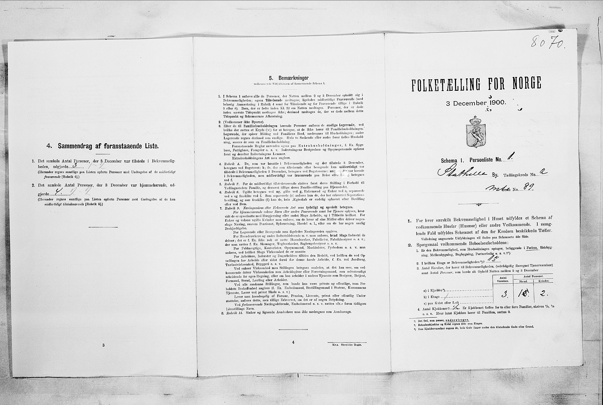 SAKO, Folketelling 1900 for 0803 Stathelle ladested, 1900, s. 408