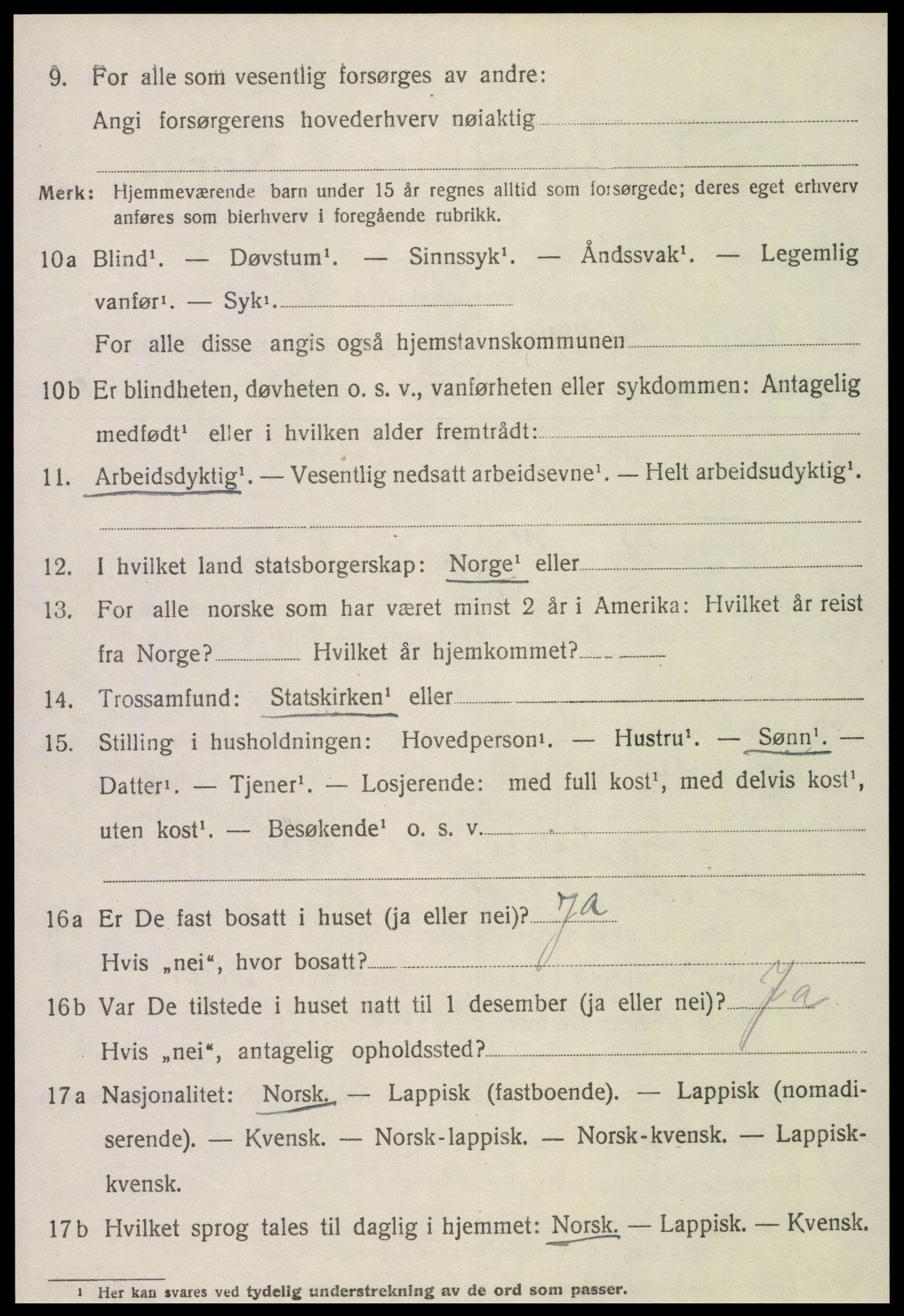 SAT, Folketelling 1920 for 1718 Leksvik herred, 1920, s. 4333