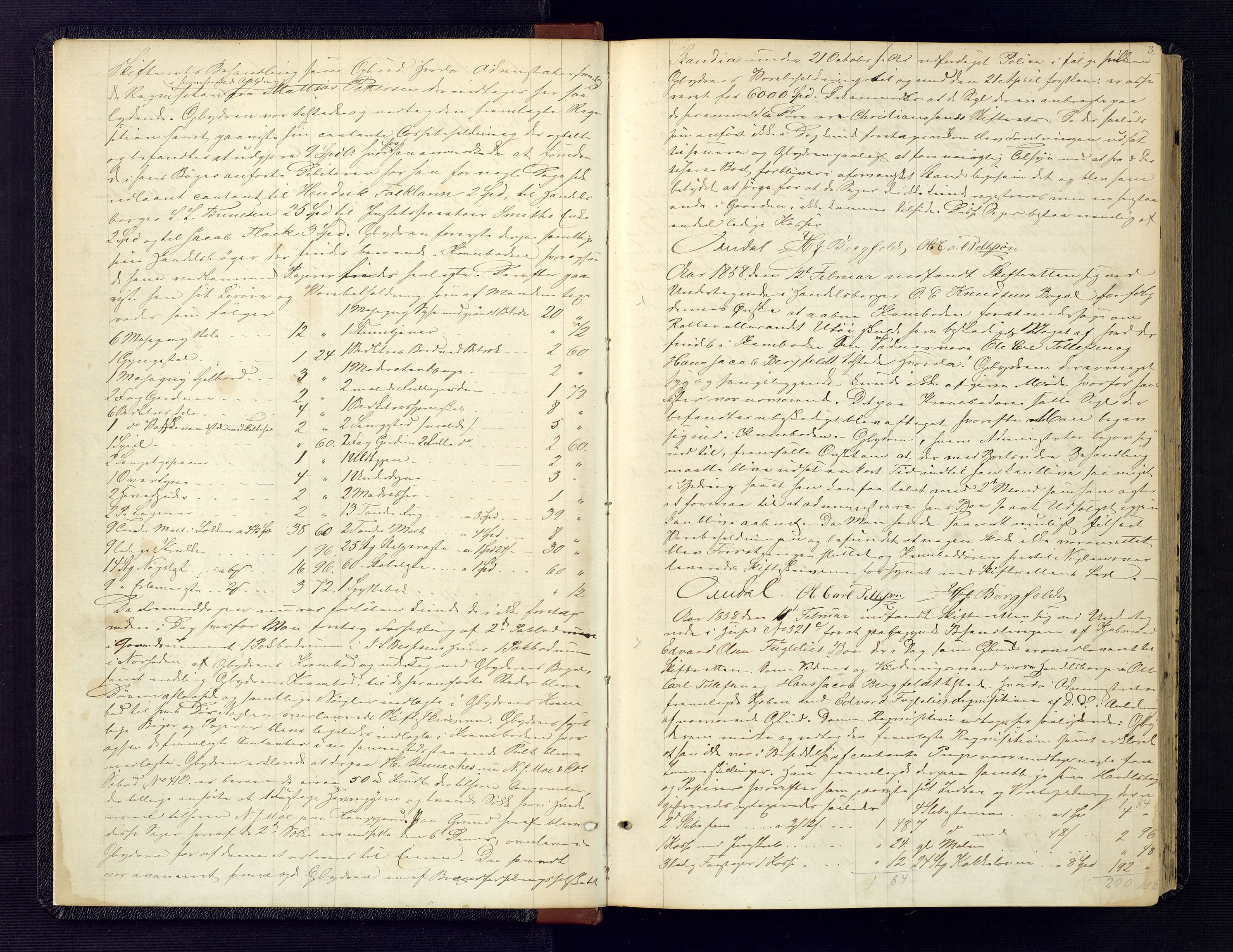 Kristiansand byrett, AV/SAK-1223-0001/H/Hc/L0029: Skifteregistreringsprotokoll nr. 1, med register, 1858-1867, s. 3