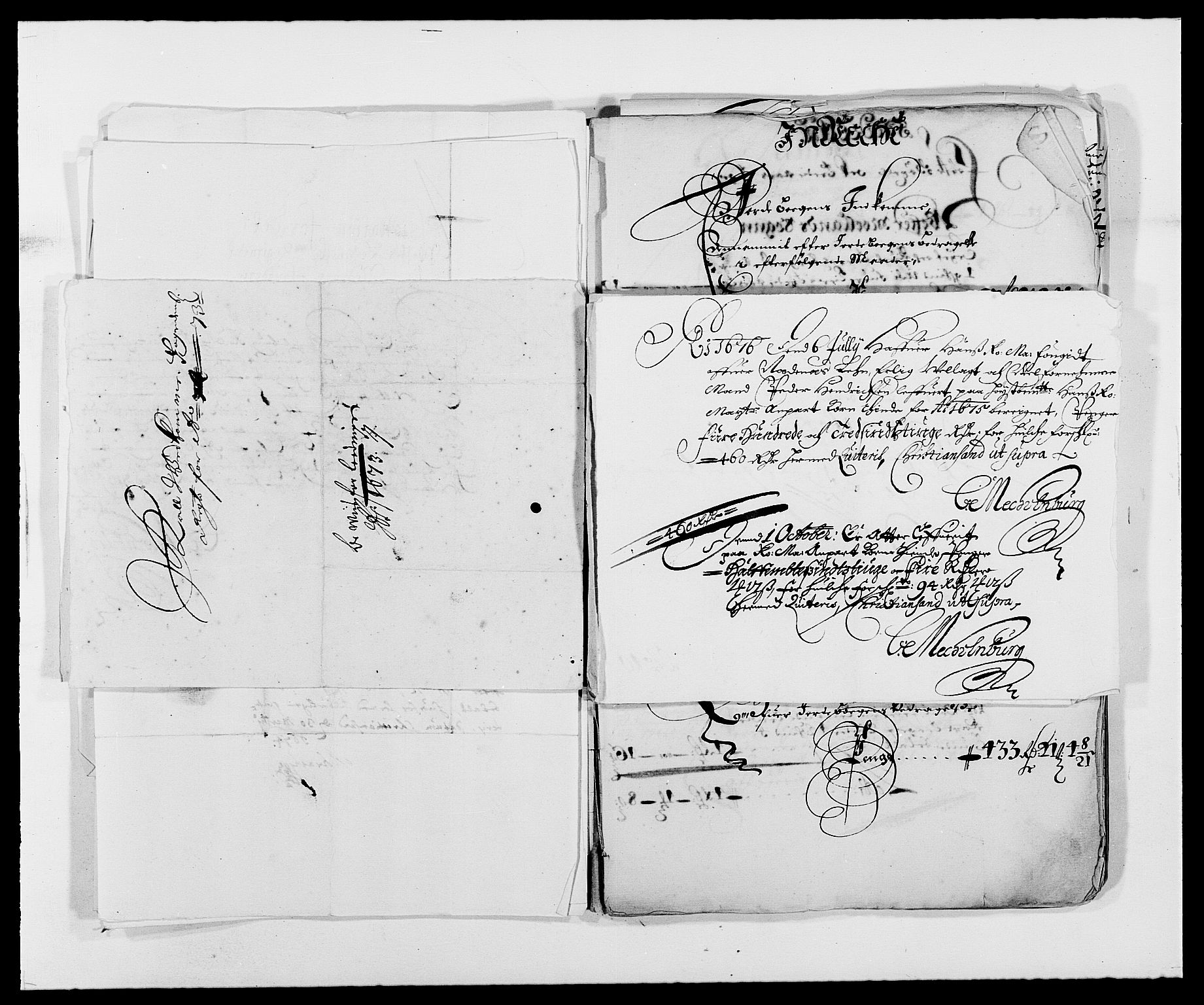 Rentekammeret inntil 1814, Reviderte regnskaper, Fogderegnskap, AV/RA-EA-4092/R39/L2301: Fogderegnskap Nedenes, 1675-1676, s. 12