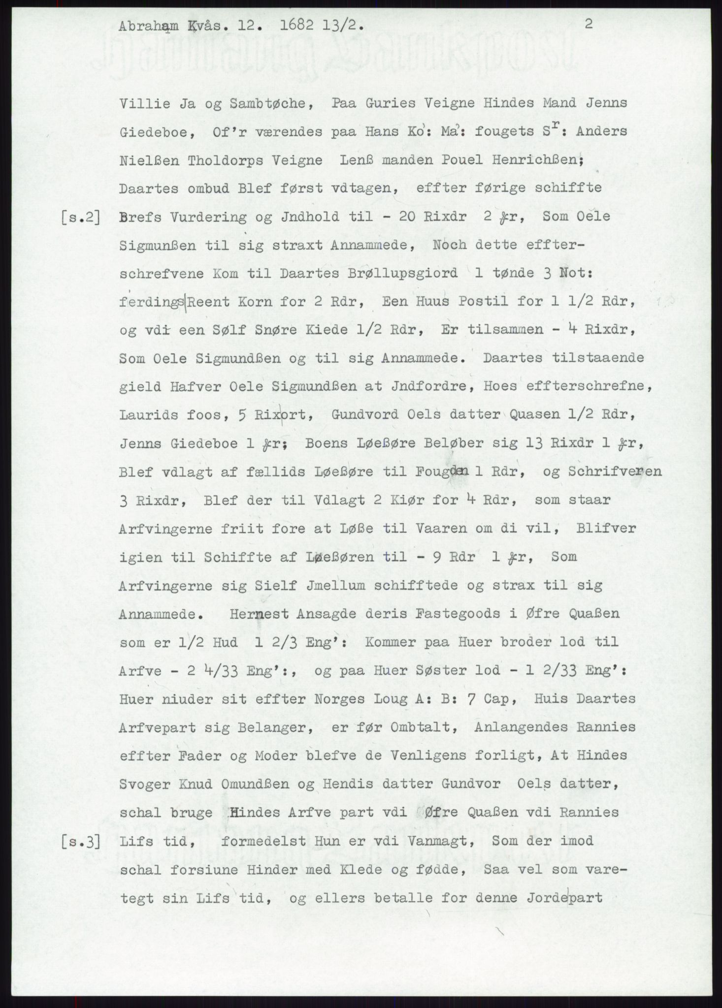 Samlinger til kildeutgivelse, Diplomavskriftsamlingen, RA/EA-4053/H/Ha, s. 1909