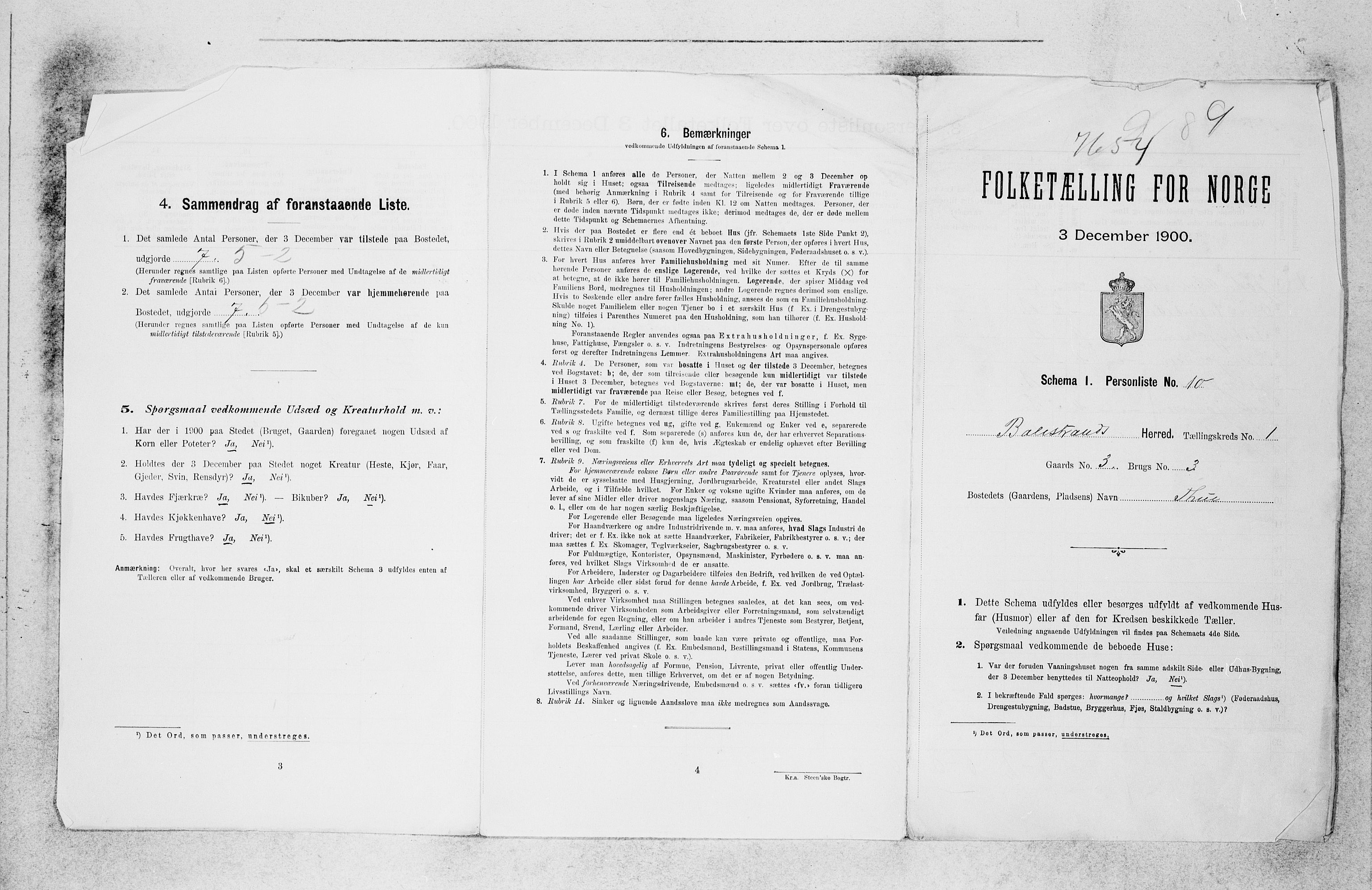 SAB, Folketelling 1900 for 1418 Balestrand herred, 1900, s. 28