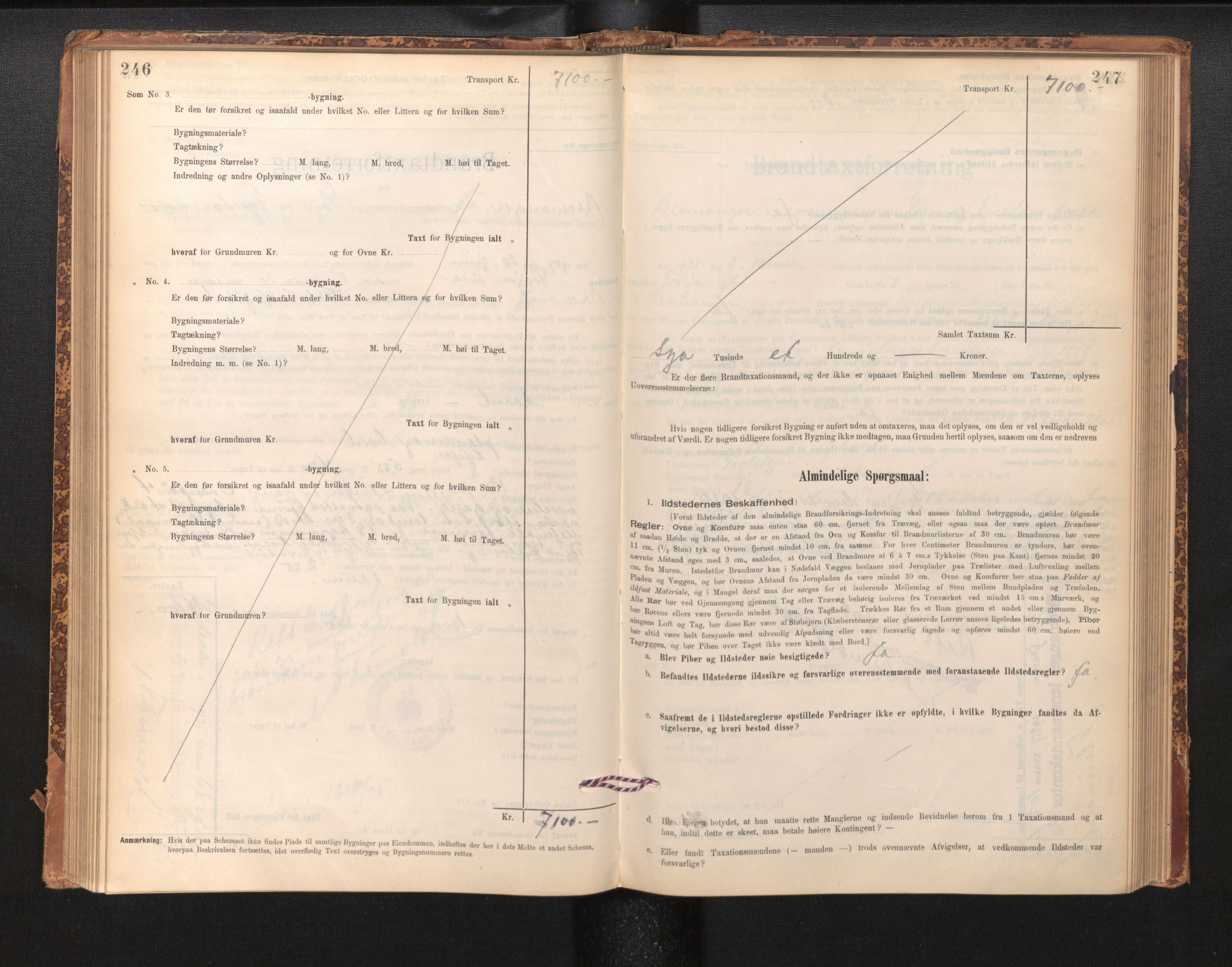 Lensmannen i Bremanger, SAB/A-26701/0012/L0007: Branntakstprotokoll, skjematakst, 1895-1936, s. 246-247