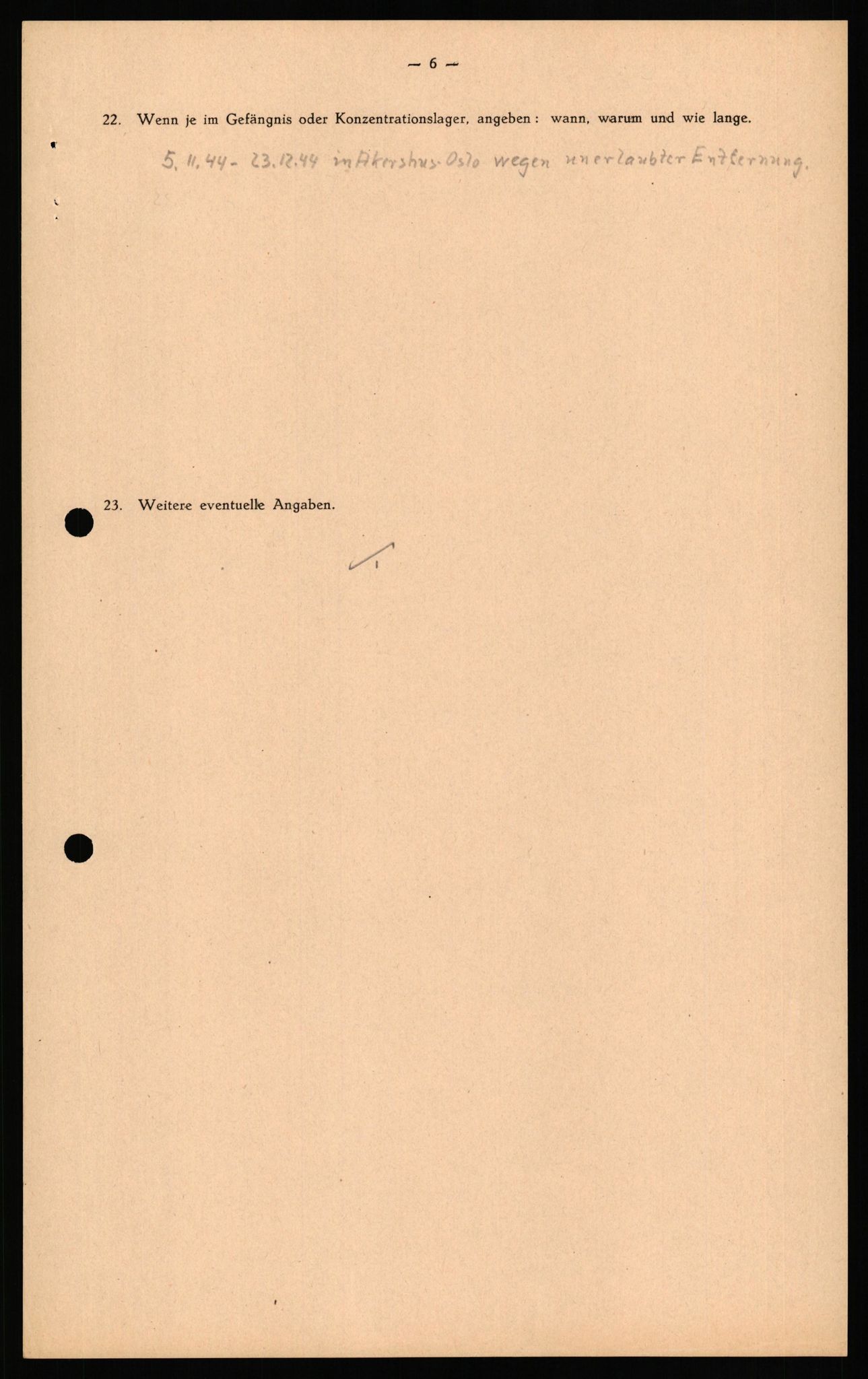 Forsvaret, Forsvarets overkommando II, AV/RA-RAFA-3915/D/Db/L0034: CI Questionaires. Tyske okkupasjonsstyrker i Norge. Tyskere., 1945-1946, s. 165