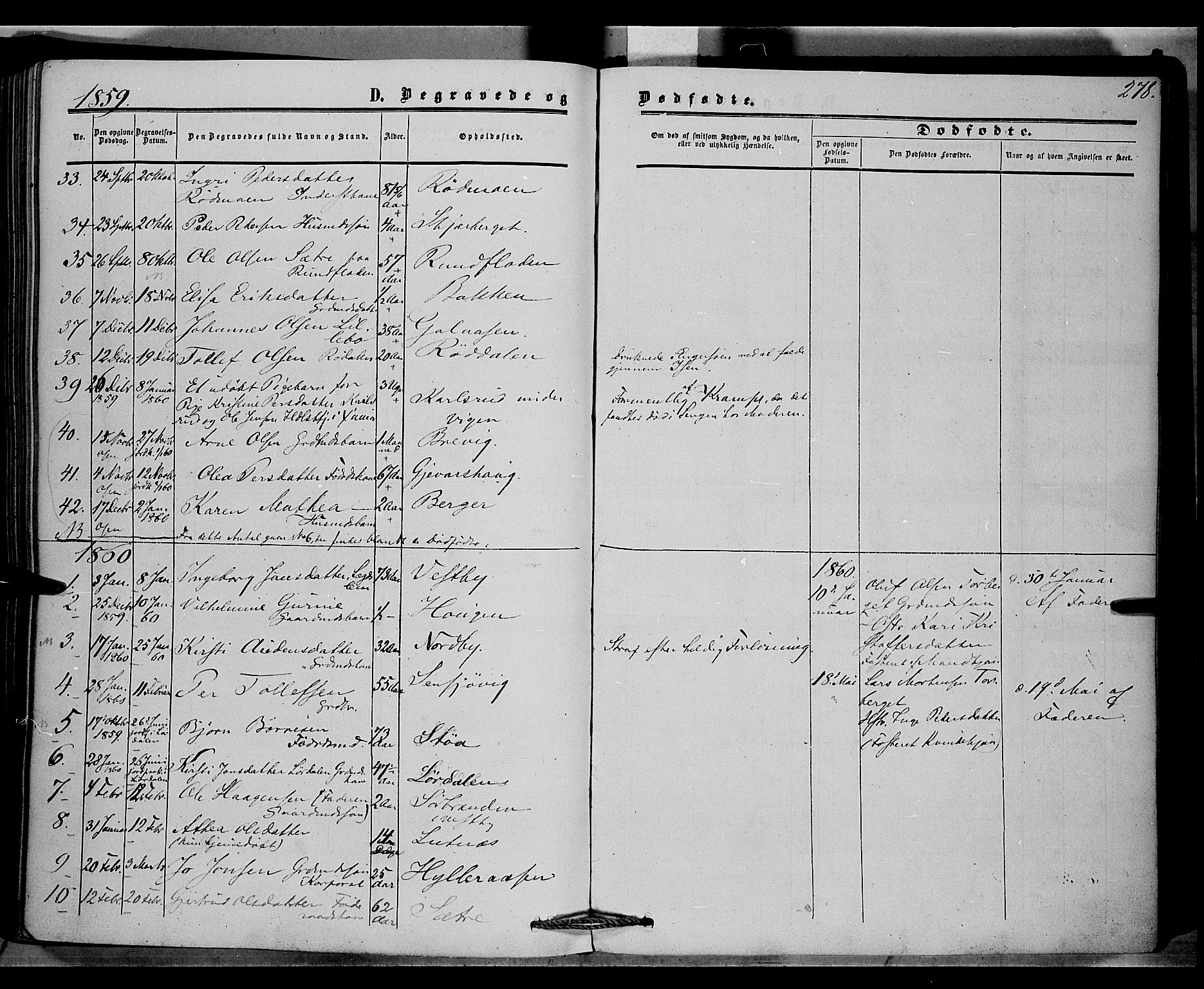 Trysil prestekontor, AV/SAH-PREST-046/H/Ha/Haa/L0005: Ministerialbok nr. 5, 1851-1865, s. 278
