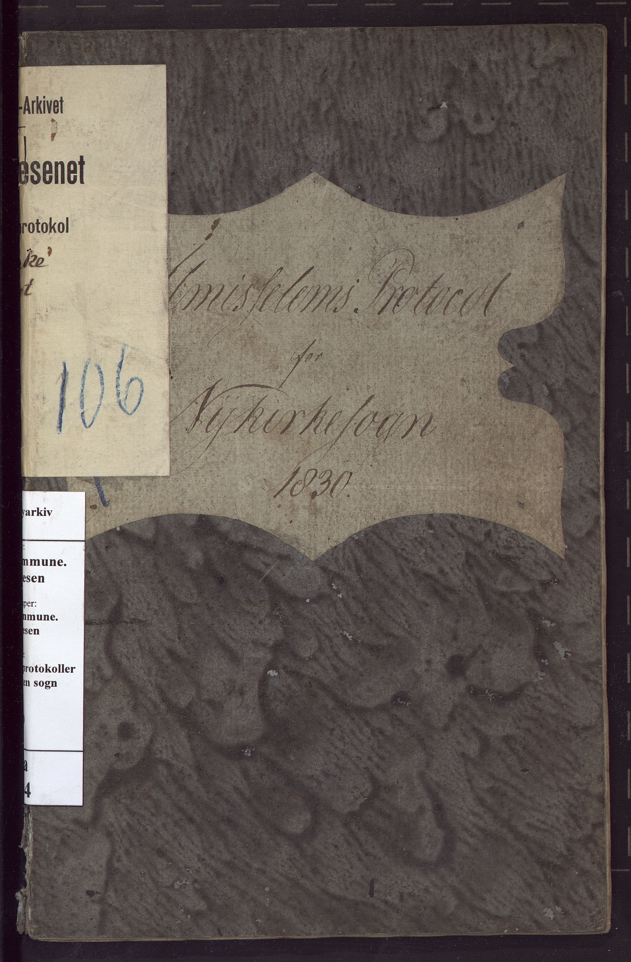 Bergen kommune. Sosialvesen, BBA/A-2588/F/Fd/Fda/L0004: Almisseprotokoll - Nykirken sogn, 1830, 1830