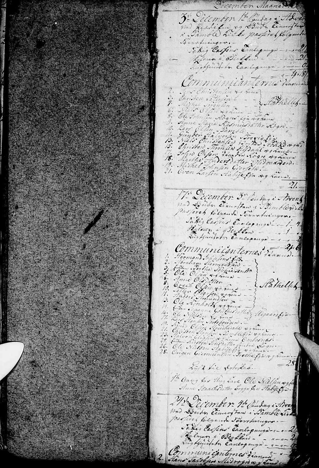 Bamble kirkebøker, AV/SAKO-A-253/G/Ga/L0002: Klokkerbok nr. I 2, 1794-1800