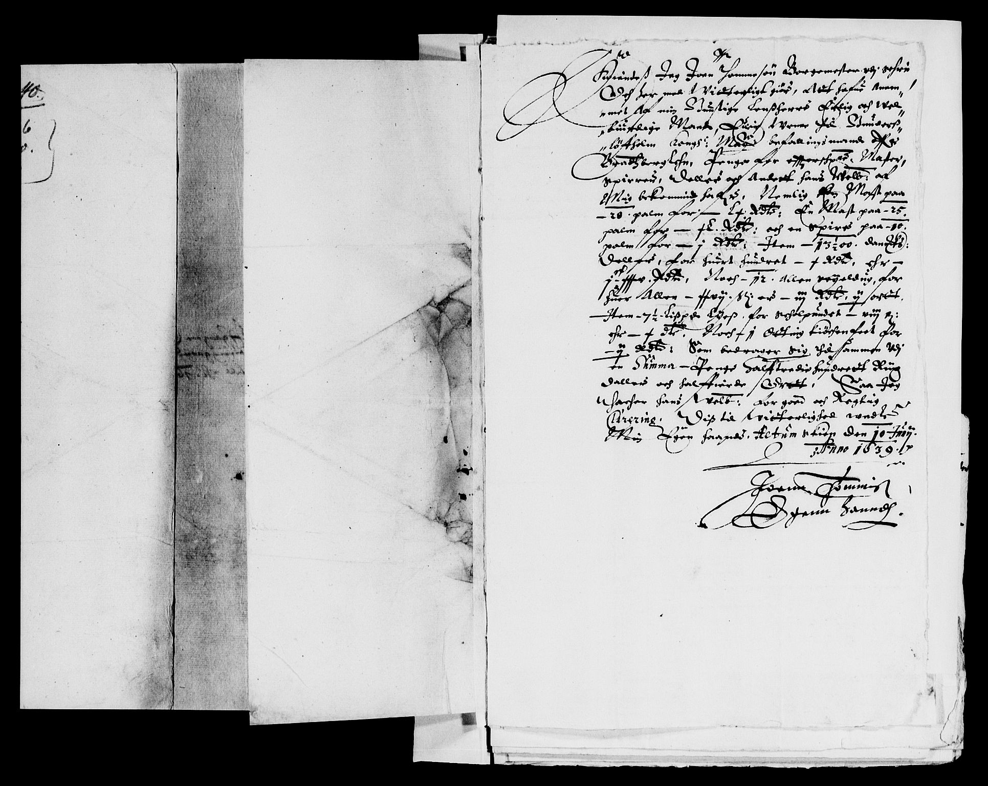 Rentekammeret inntil 1814, Reviderte regnskaper, Lensregnskaper, AV/RA-EA-5023/R/Rb/Rbp/L0022: Bratsberg len, 1638-1640