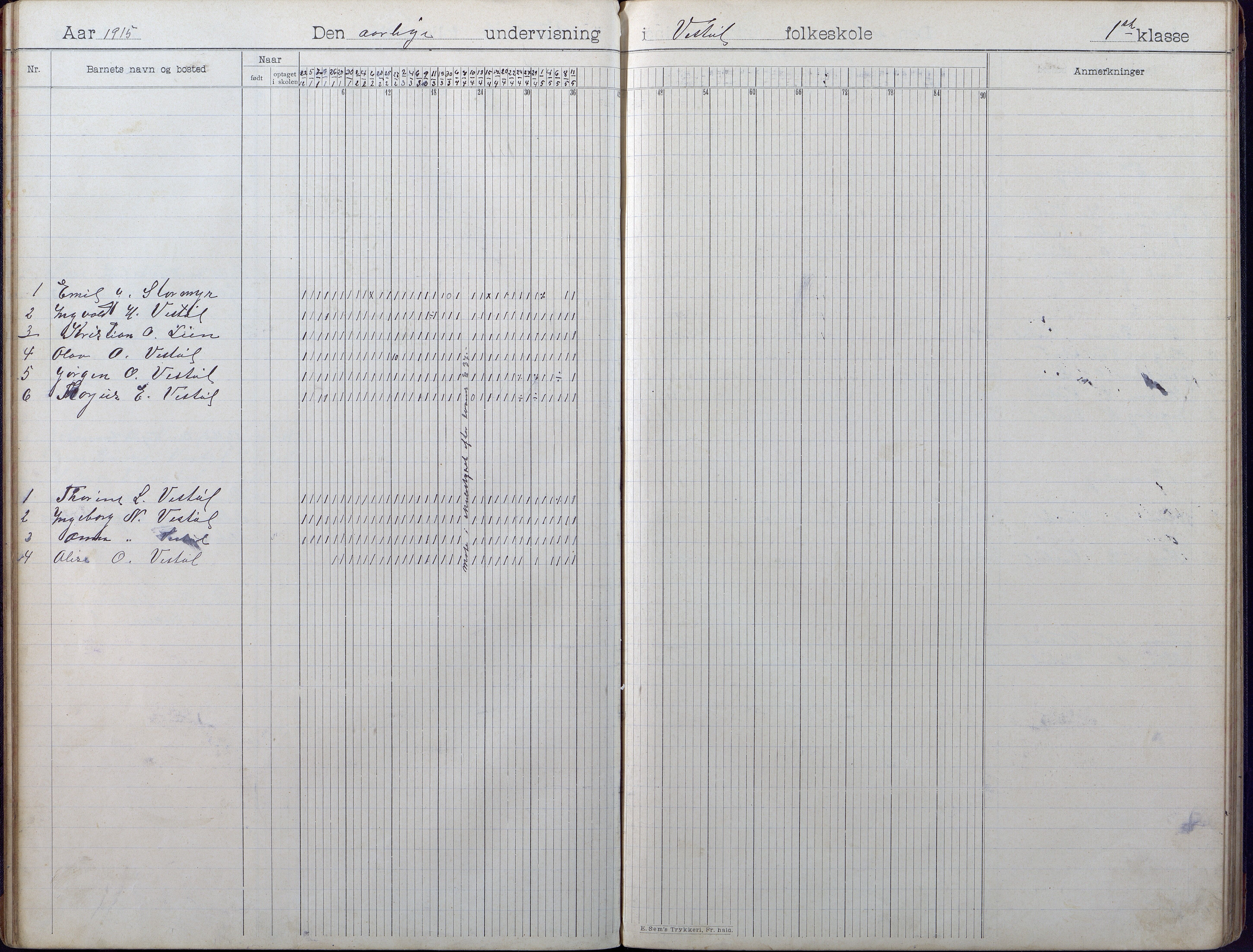 Gjerstad Kommune, Vestøl-Ljaadal-Trydal-Løite, AAKS/KA0911-550e/F01/L0002: Dagbok Vestøl skole, 1902-1926