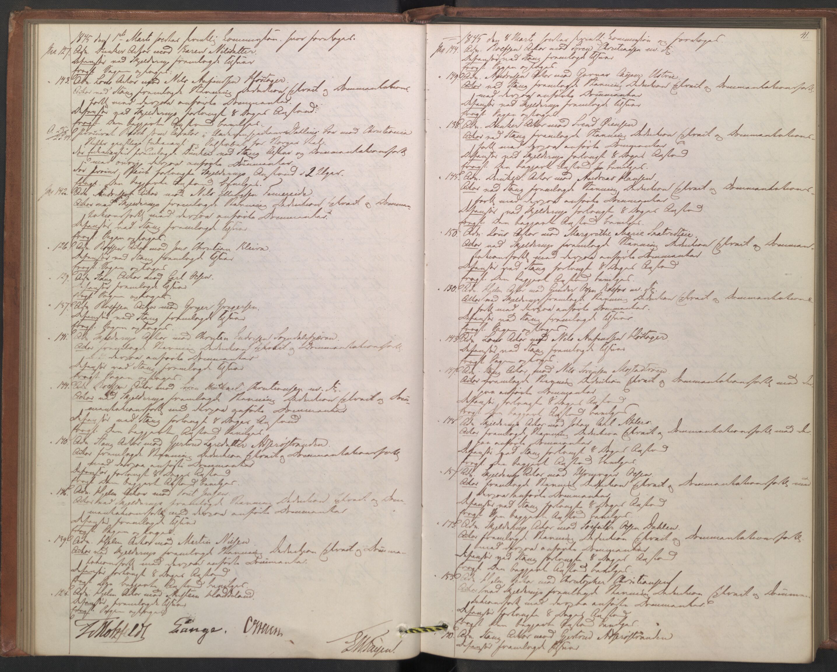 Høyesterett, AV/RA-S-1002/E/Ef/L0007: Protokoll over saker som gikk til skriftlig behandling, 1843-1848, s. 40b-41a