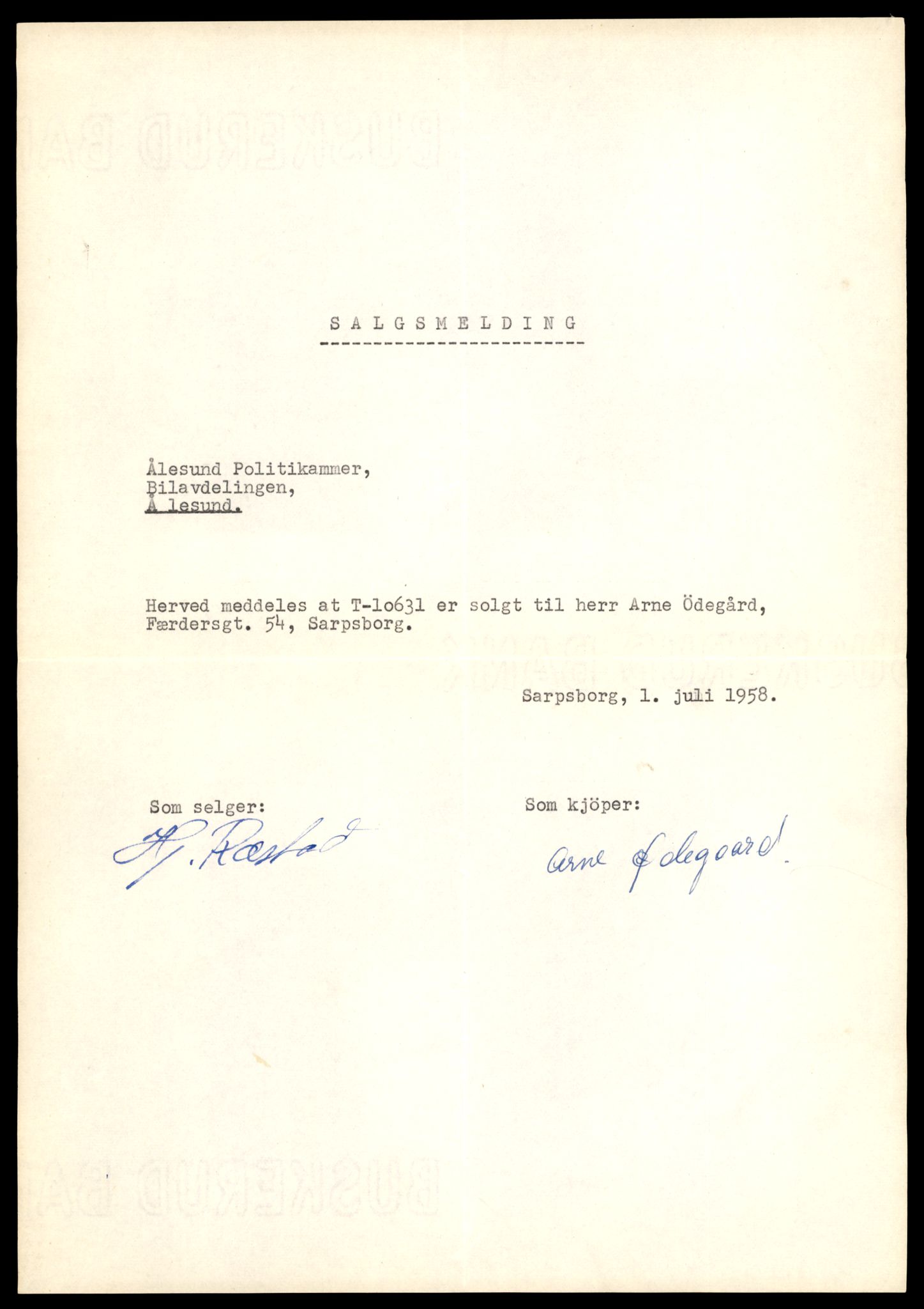 Møre og Romsdal vegkontor - Ålesund trafikkstasjon, AV/SAT-A-4099/F/Fe/L0022: Registreringskort for kjøretøy T 10584 - T 10694, 1927-1998, s. 1479
