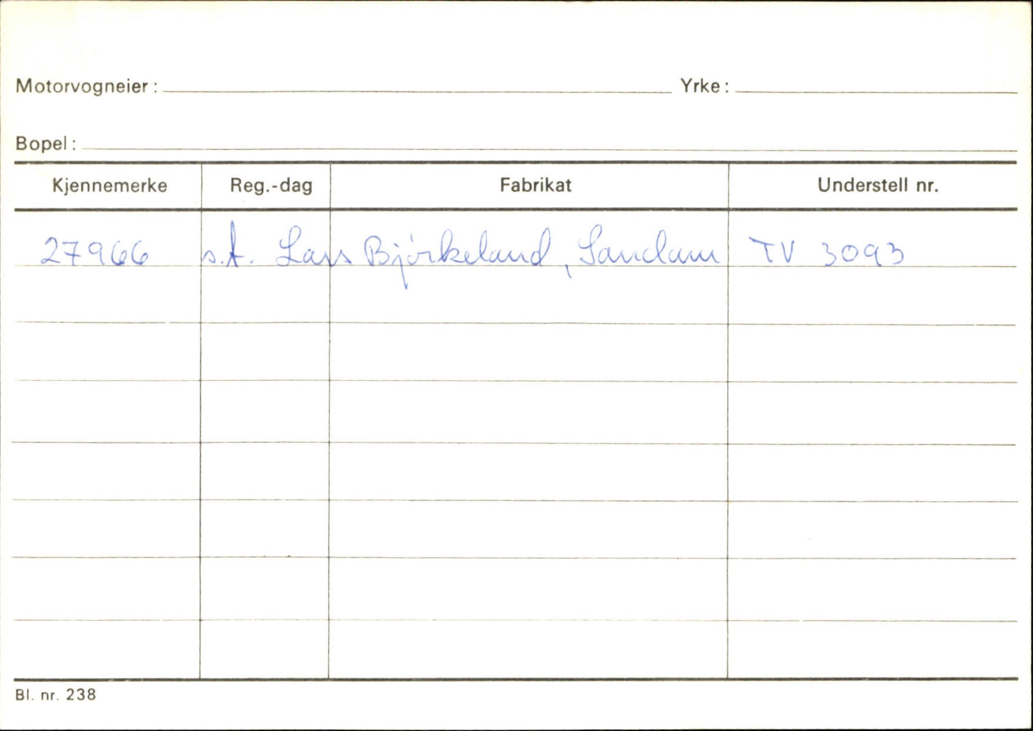 Statens vegvesen, Sogn og Fjordane vegkontor, SAB/A-5301/4/F/L0125: Eigarregister Sogndal V-Å. Aurland A-Å. Fjaler A-N, 1945-1975, s. 2541