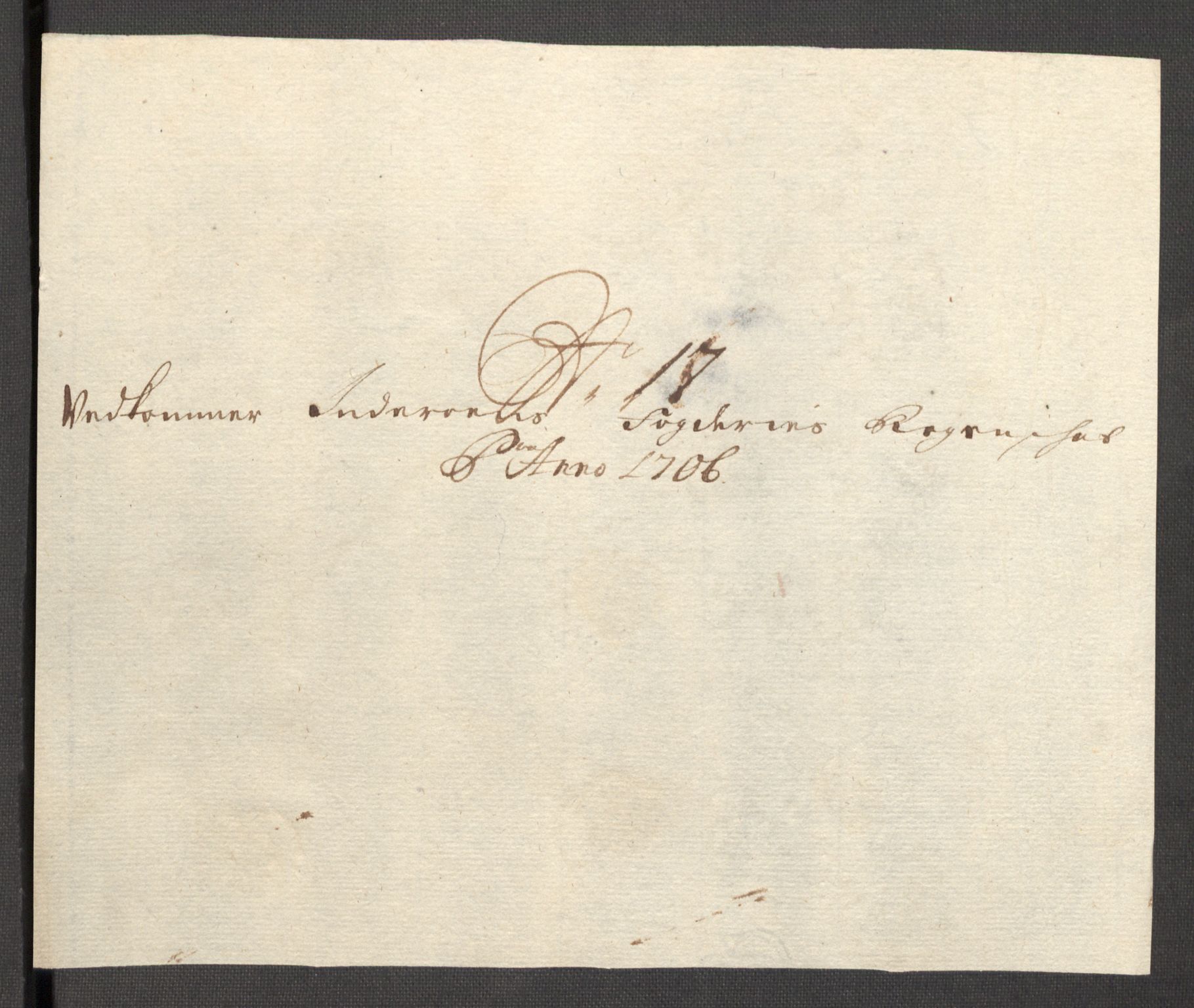 Rentekammeret inntil 1814, Reviderte regnskaper, Fogderegnskap, AV/RA-EA-4092/R63/L4315: Fogderegnskap Inderøy, 1706-1707, s. 182