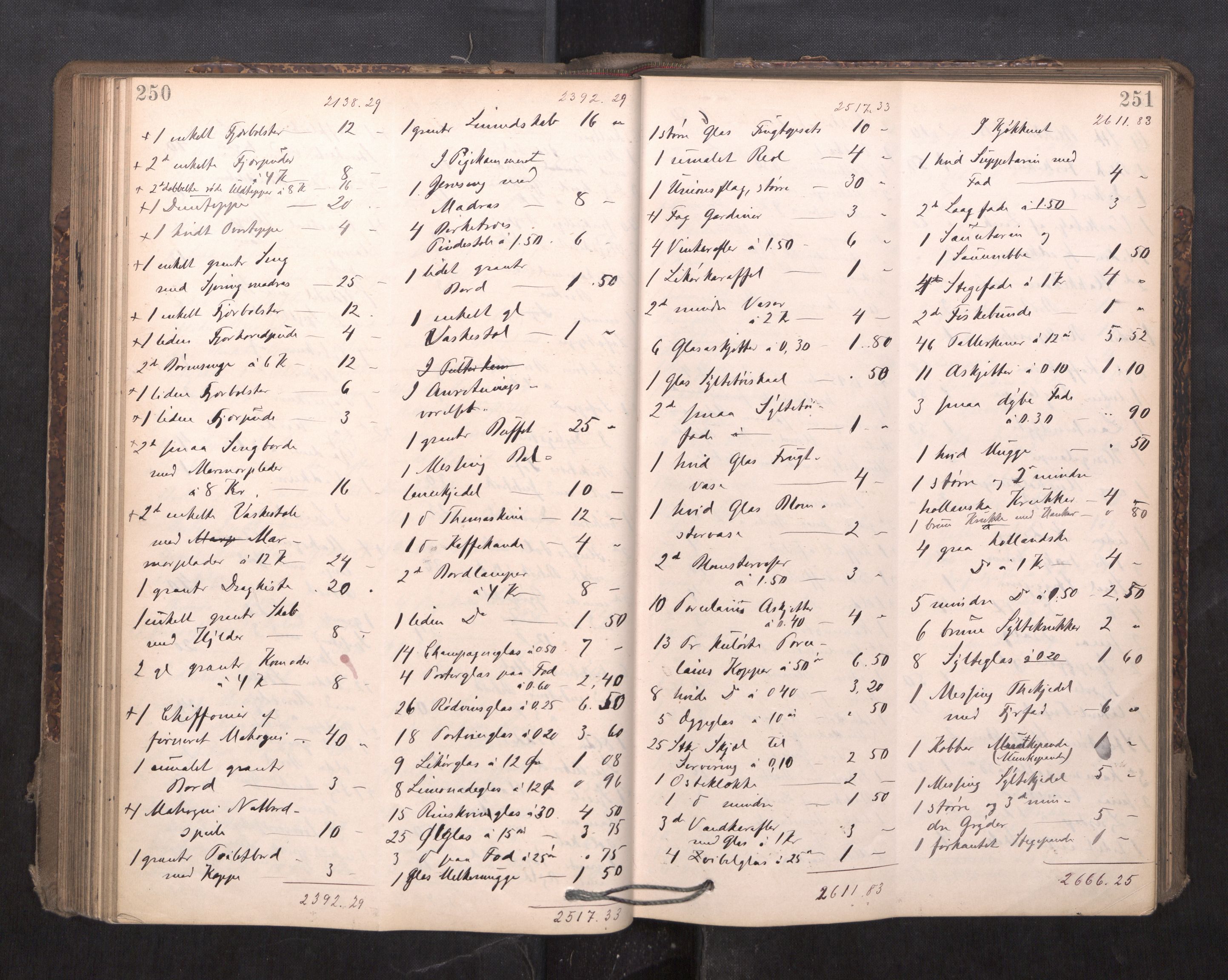 Trondheim byfogd, AV/SAT-A-0003/1/3/3C/L0015: Skifteregistreringsprotokoll - 24/2-21/3 (u/ register), 1893-1899, s. 250-251