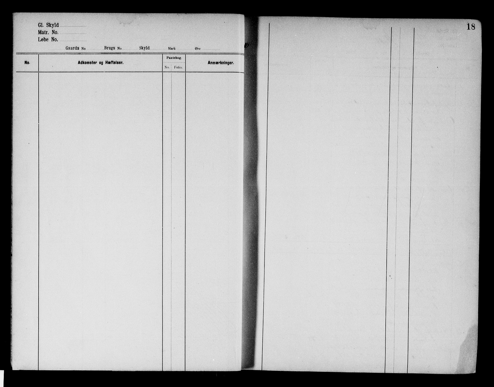 Follo sorenskriveri, SAO/A-10274/G/Gb/Gbd/L0002a: Panteregister nr. IV 2a, 1897-1938, s. 18