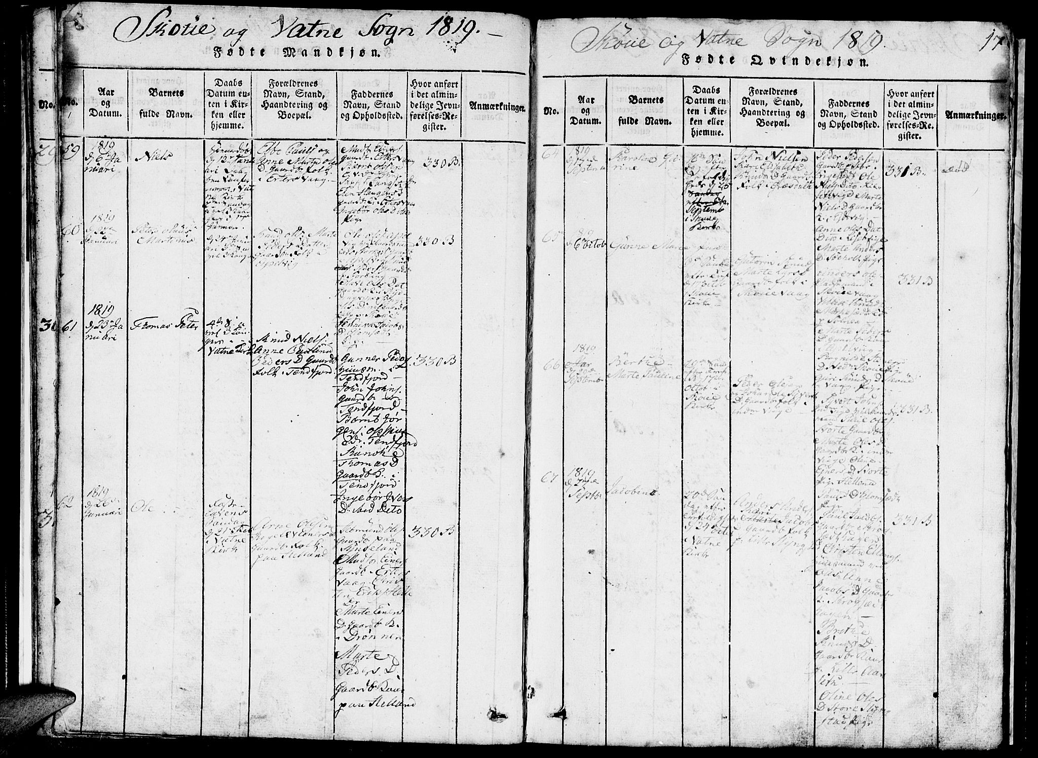 Ministerialprotokoller, klokkerbøker og fødselsregistre - Møre og Romsdal, AV/SAT-A-1454/524/L0360: Klokkerbok nr. 524C01, 1816-1830, s. 17