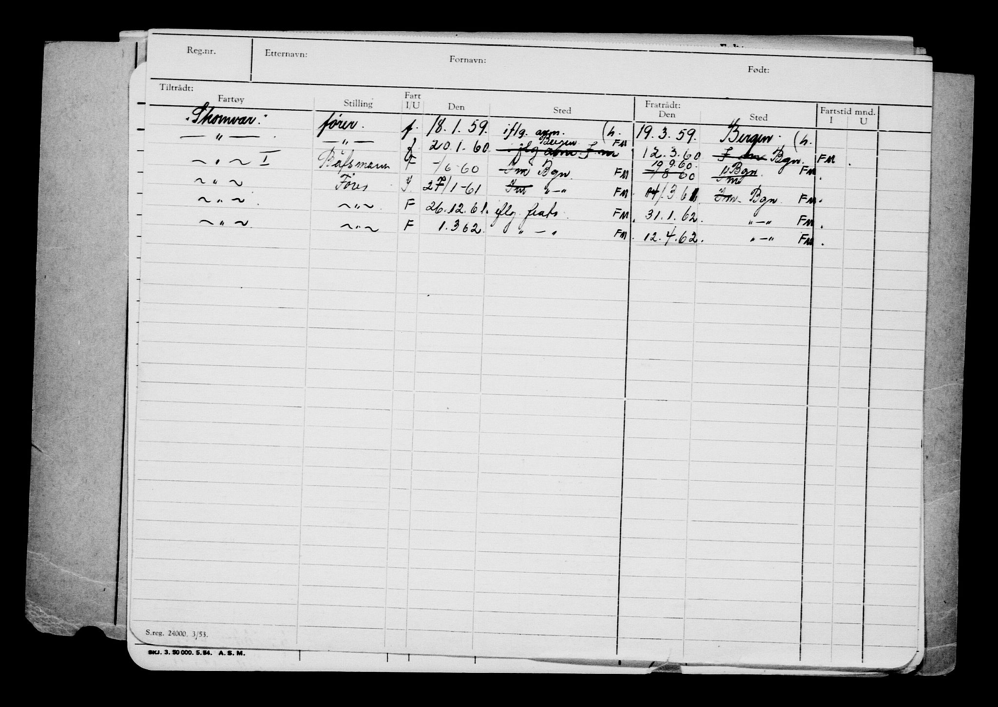 Direktoratet for sjømenn, AV/RA-S-3545/G/Gb/L0055: Hovedkort, 1904, s. 2