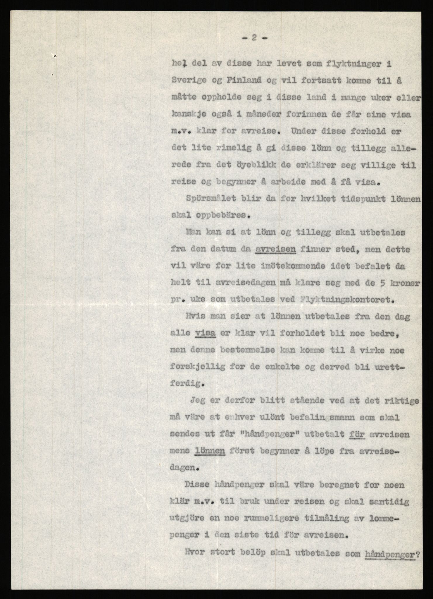 Forsvaret, Forsvarets krigshistoriske avdeling, AV/RA-RAFA-2017/Y/Ya/L0006: II-C-11-11,2 - Utenriksdepartementet.  Legasjonen i Helsingfors., 1940-1946, s. 252