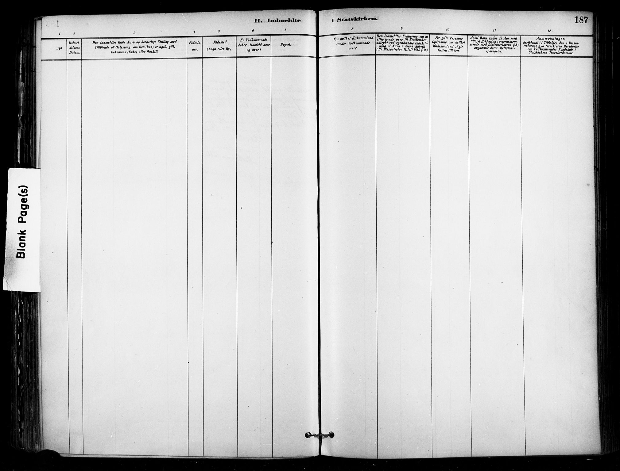 Enebakk prestekontor Kirkebøker, AV/SAO-A-10171c/F/Fa/L0016: Ministerialbok nr. I 16, 1883-1898, s. 187